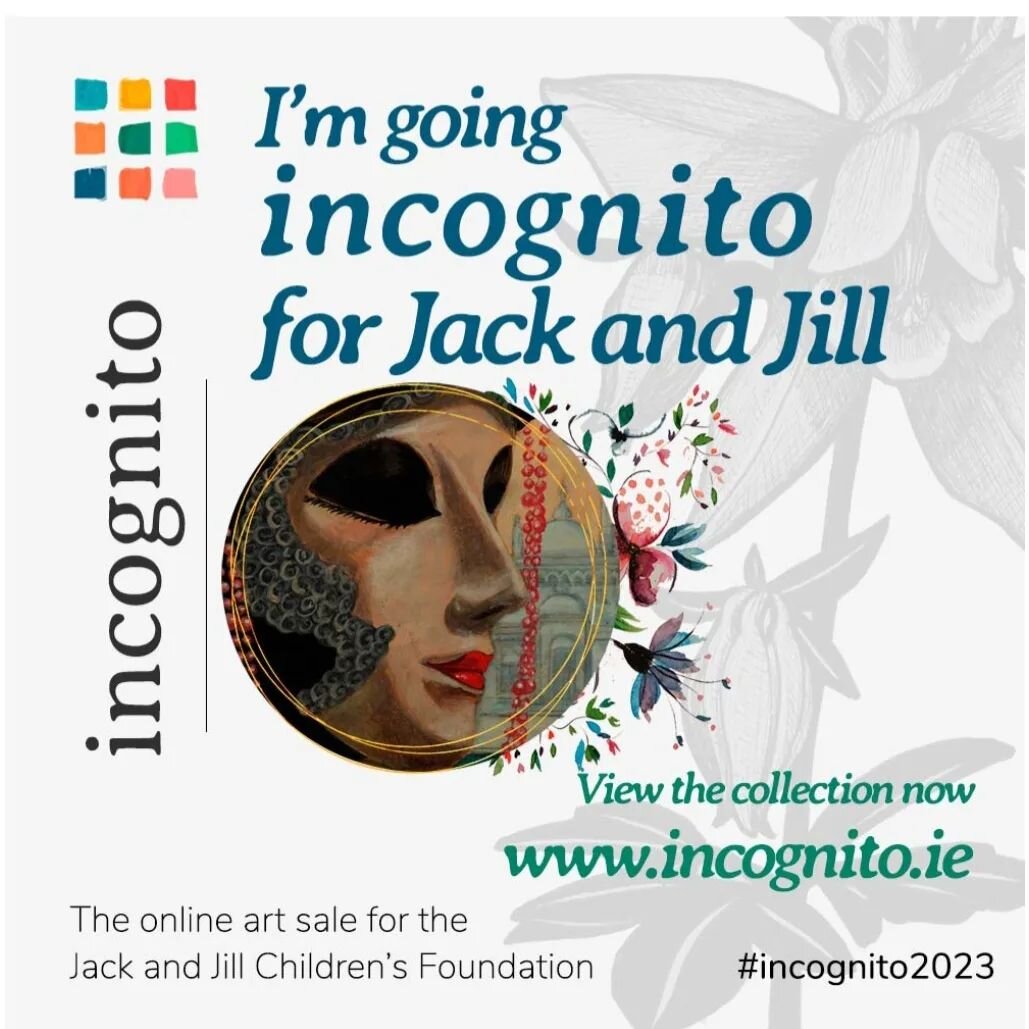 The previews are live!!! (link to incognito website is in my stories 👆👆) 

Delighted to be participating in my second online art auction #incognito2023 in support of the Jack and Jill Children&rsquo;s Foundation. 

From today you can visit www.inco