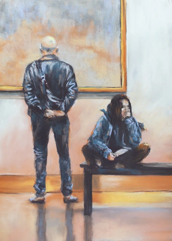 "Difference Of Opinion" - Pastel on paper
