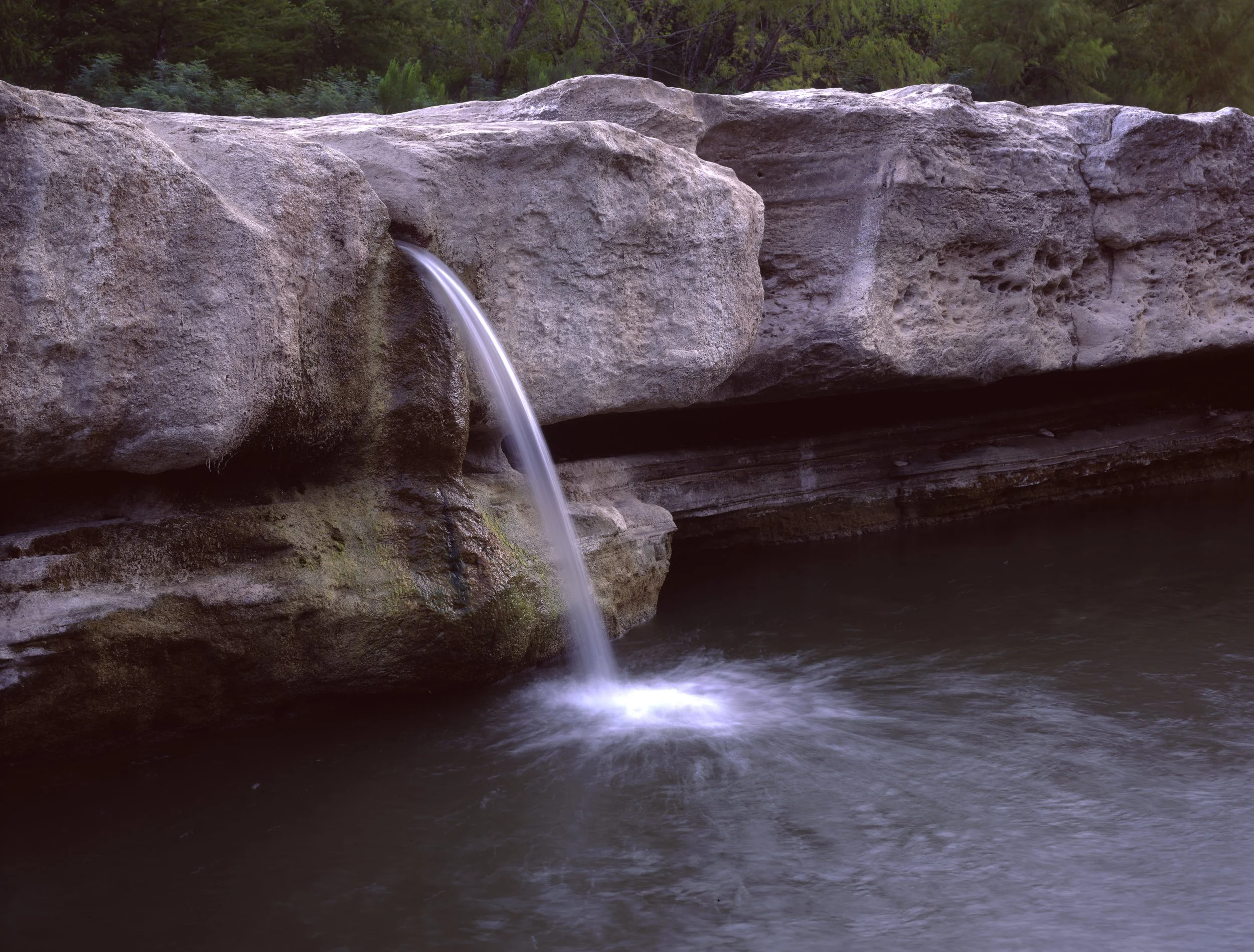 Onion Creek, McKinney Falls State Park, Travis County, Texas — 8x10 Film
