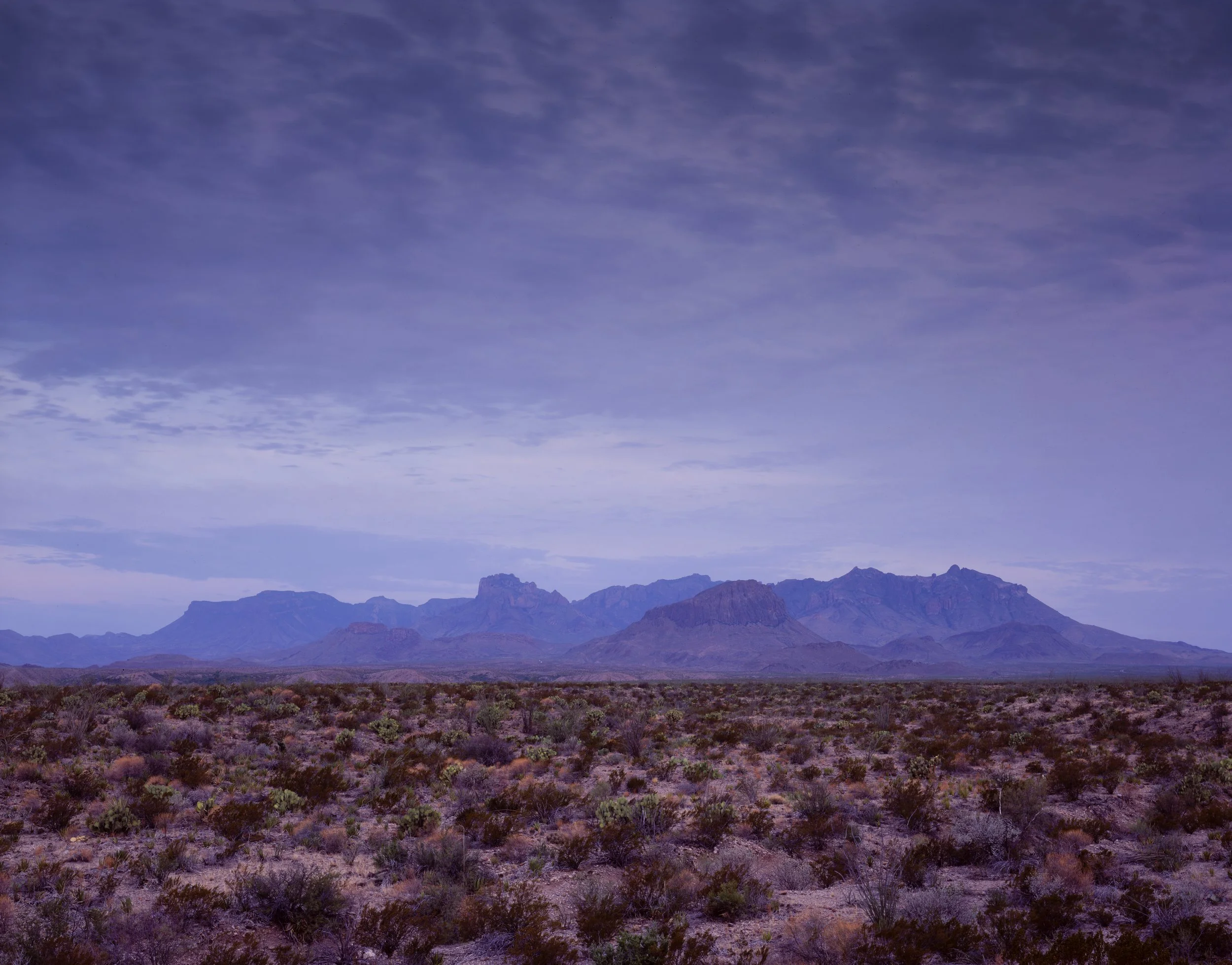 Chisos Mountains, Big Bend National Park, Brewster County, Texas — 8x10 Film