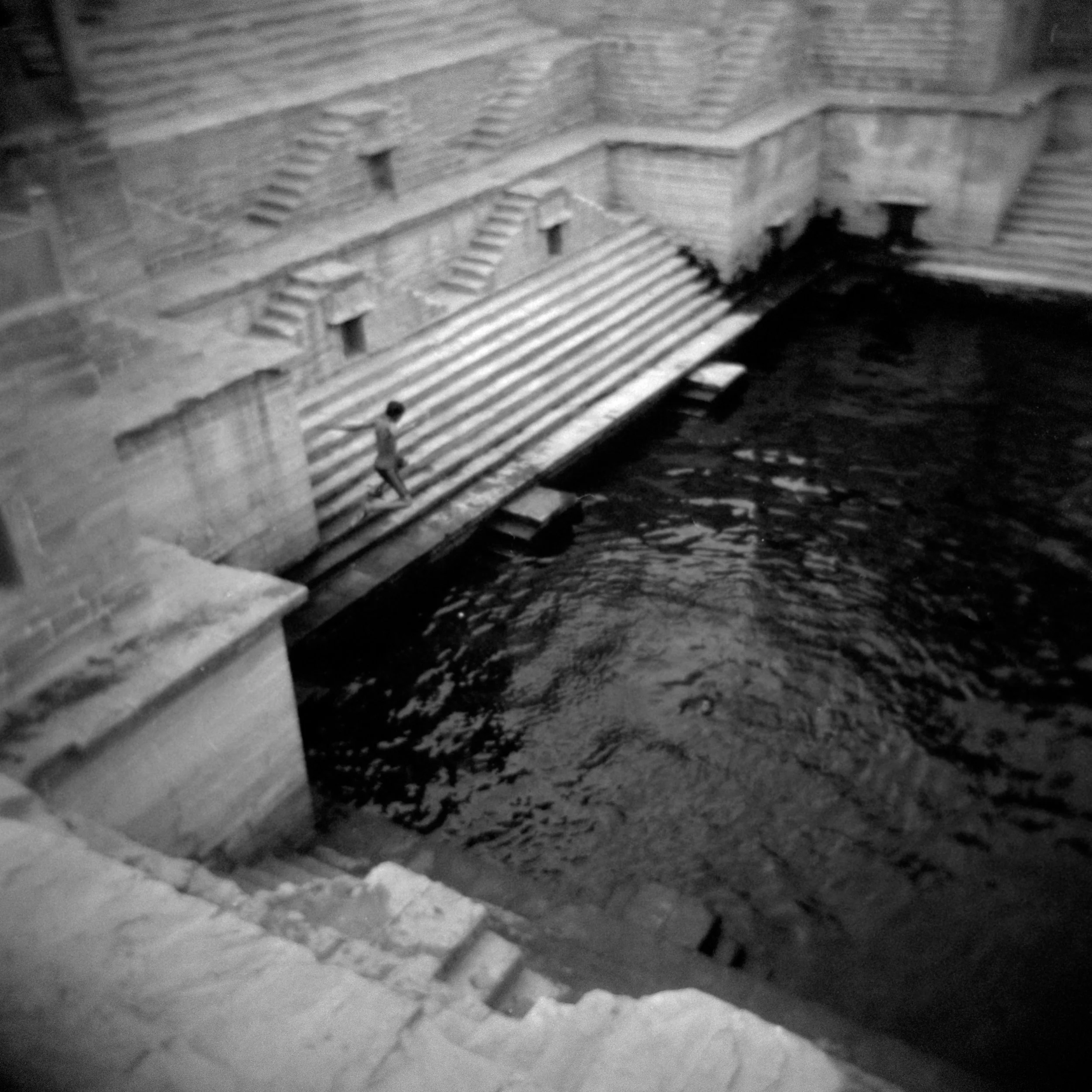 Stepwell Jumping, Jodhpur, Rajasthan, India