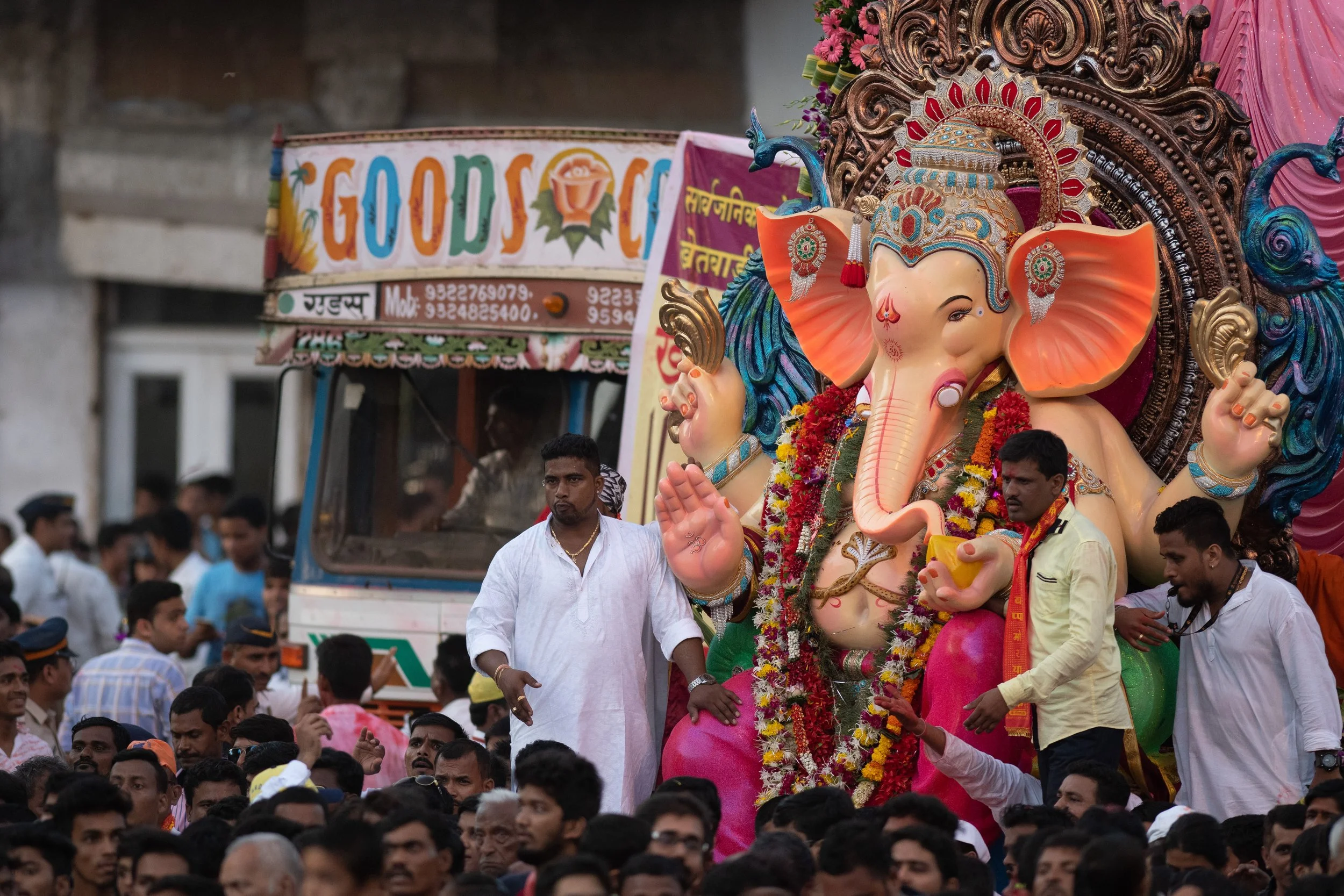 Ganesh Chaturthi, Colaba, Mumbai, Maharashtra, India
