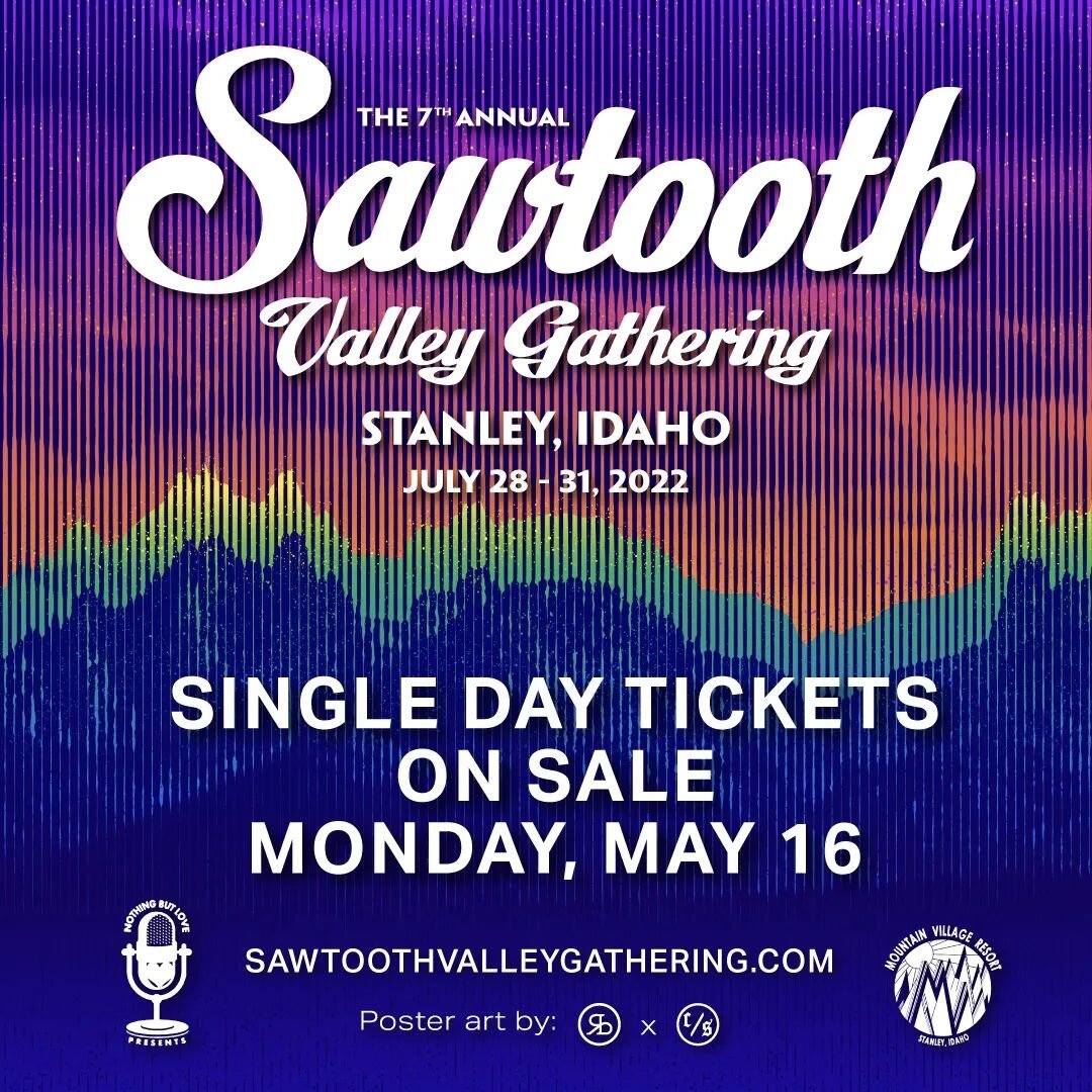 ANNOUNCEMENT 🌄
Due to overwhelming demand, we're going to put a very limited number of single day tickets on sale Monday, May 16 at 11:00 AM (MT). We typically hold these passes back until closer to showtime, but the #sawtoothfam have spoken and we 