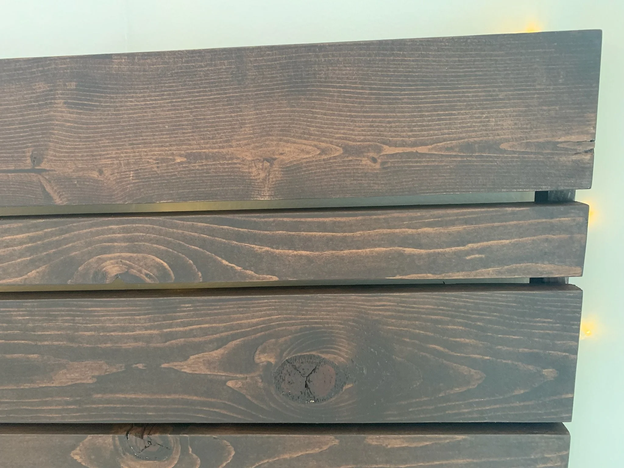 the "Adonis" headboard in coffee