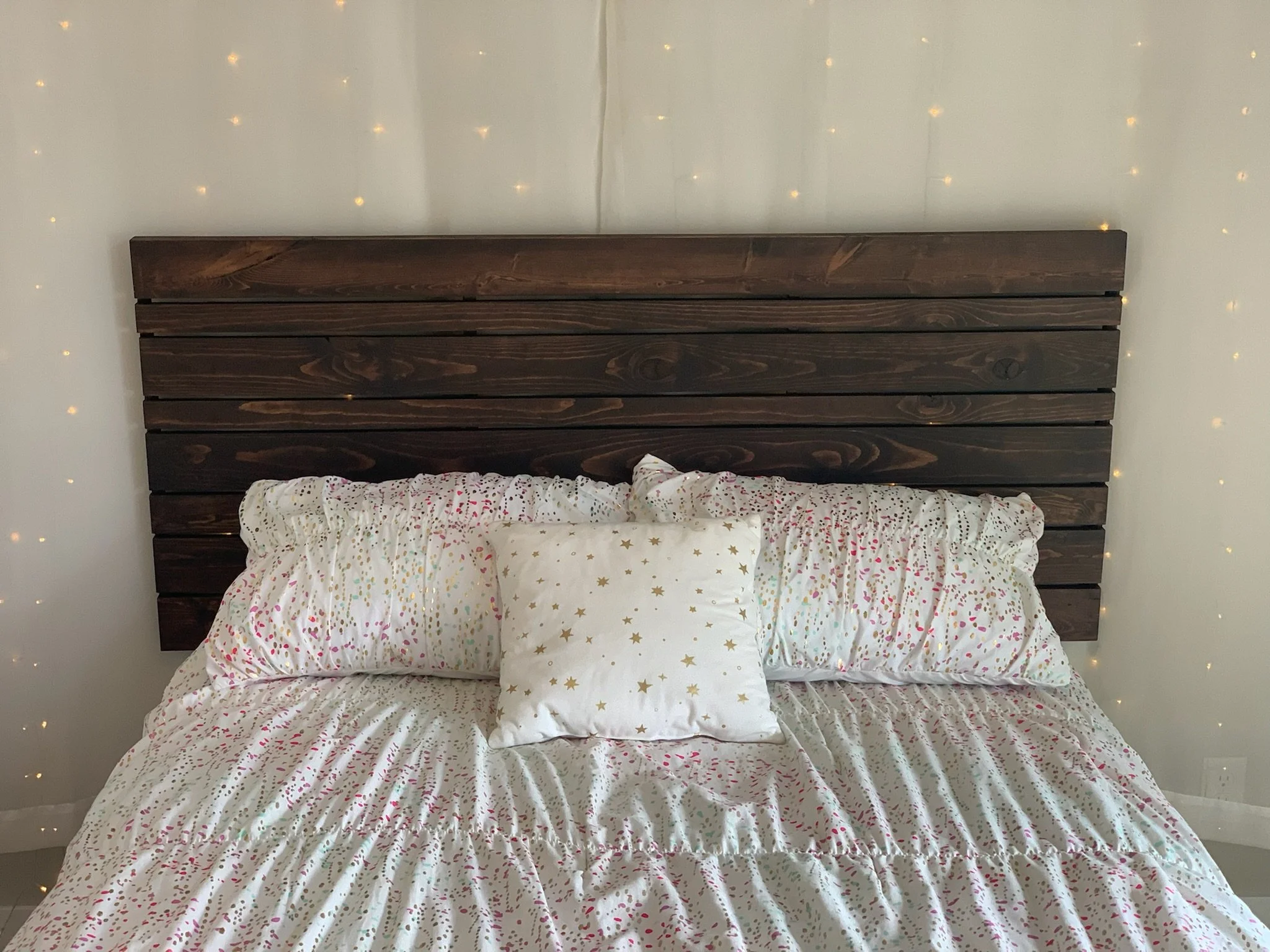 the "Adonis" headboard in coffee