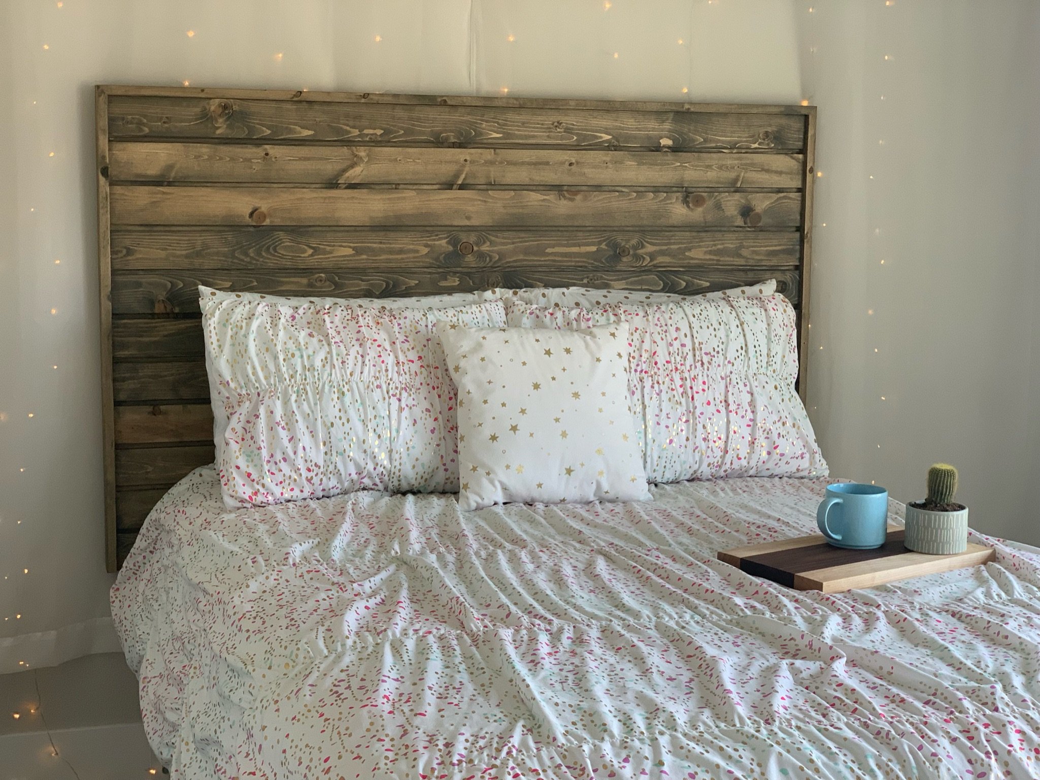 the "Olivia" headboard in whiskey