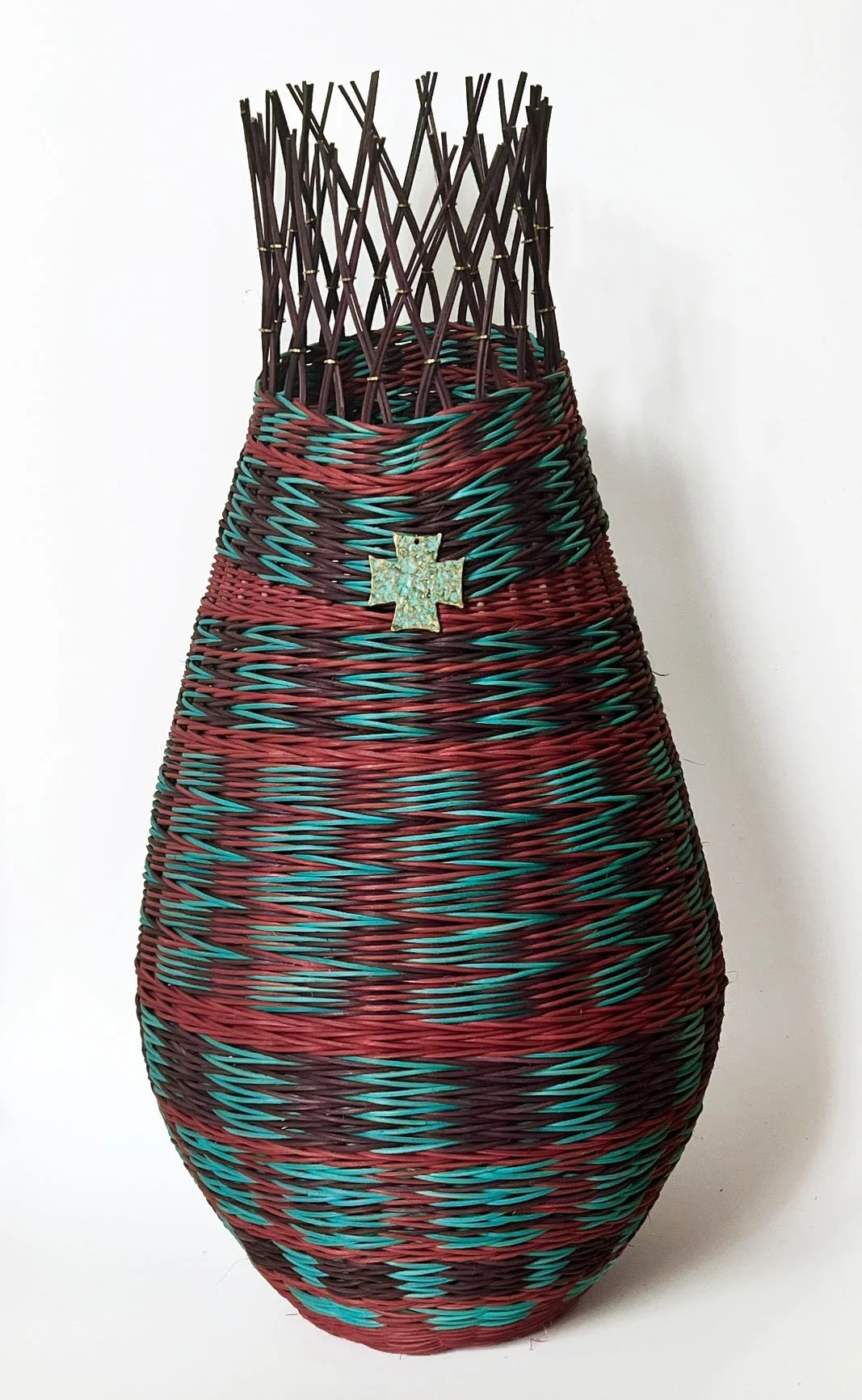 NEW WORK Woven vessel 24"X12"