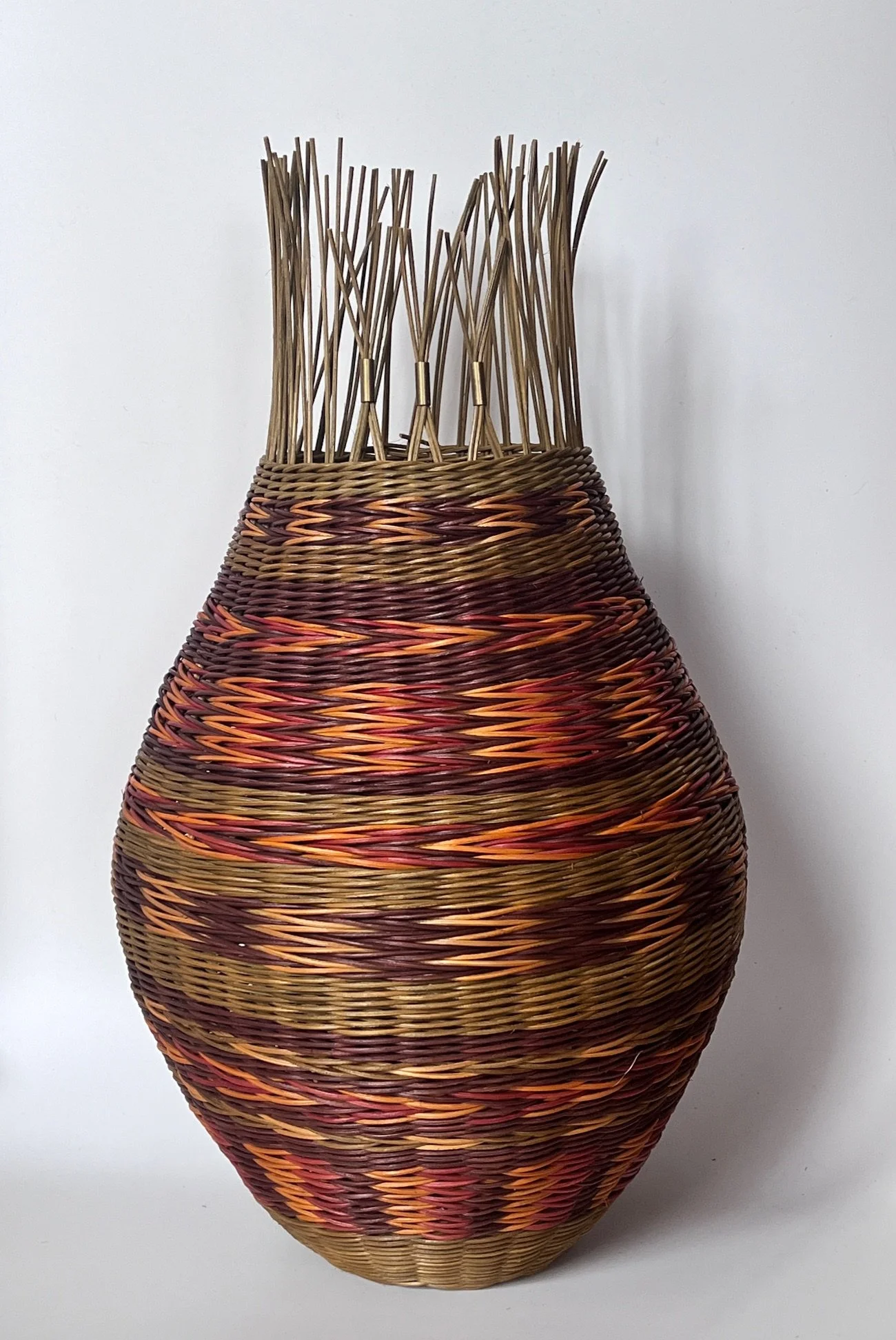 NEW WORK Woven vessel 22"X12"