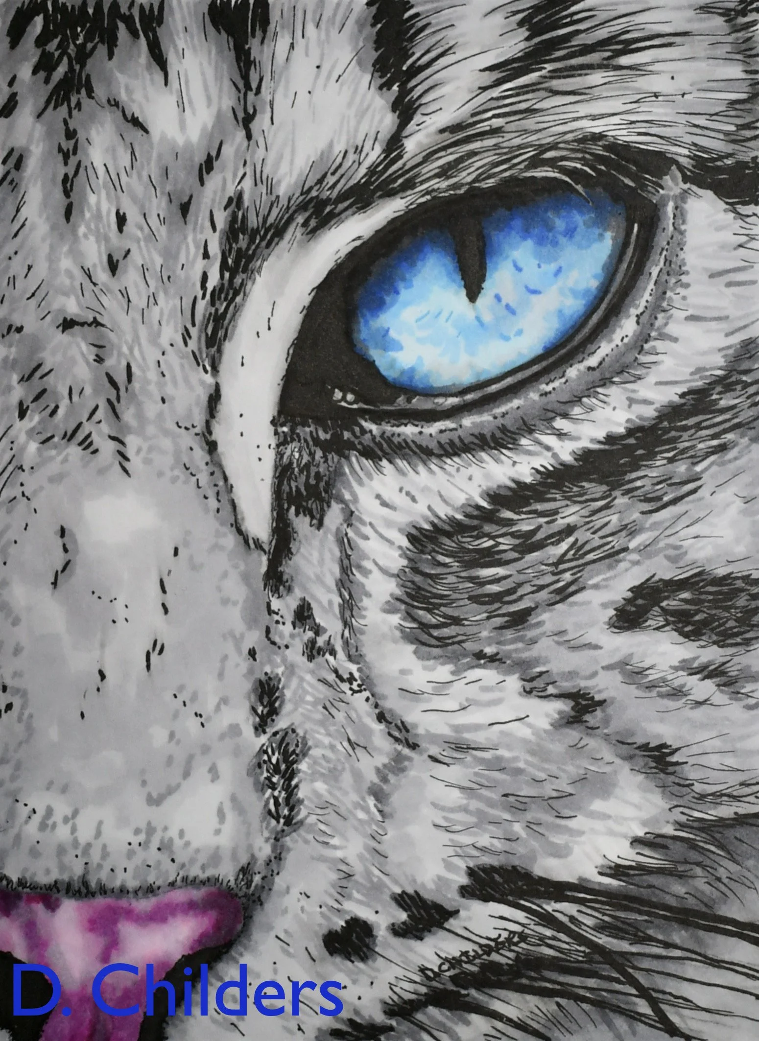 Mix Media Ink and Markers on Strathmore Marker paper