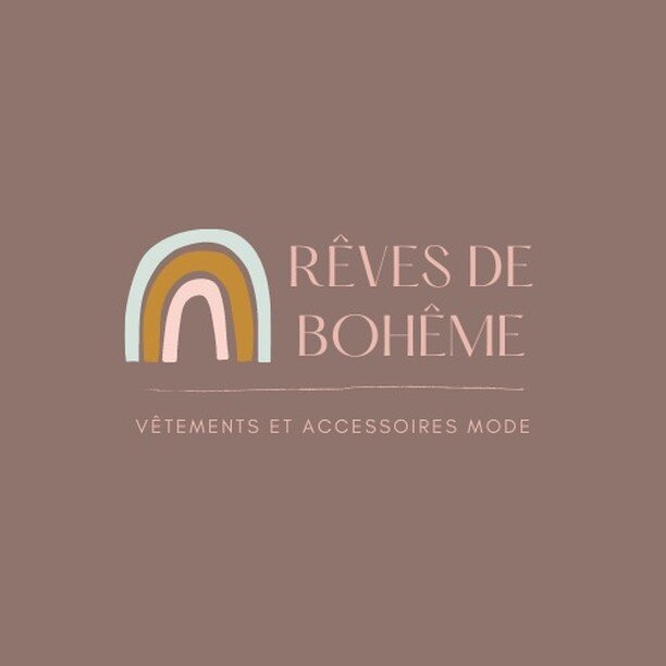 New logo for my happy client who opened her fashion boutique in France! Online store coming *soon*