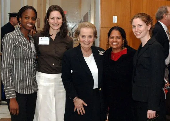 With Madeleine Albright, 2006