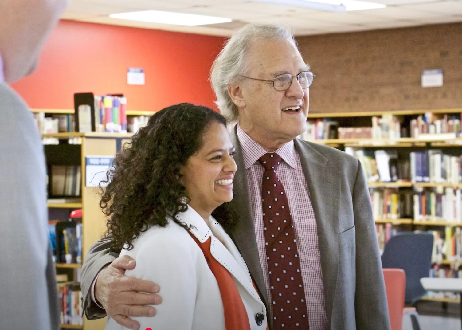 With Stephen Lewis, a Canadian politician, humanitarian, and author, 2023
