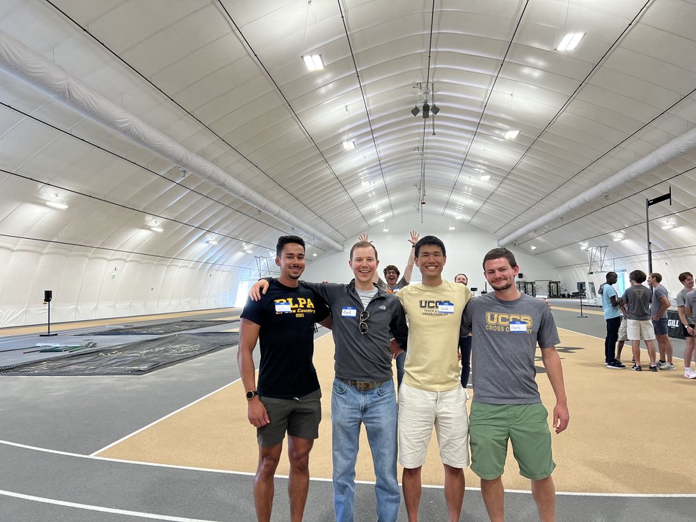 The middle distance crew that I trained with my senior year of track. From left to right: Gary Kurtz, David Higgins, Christo Clements, Derek Tao, Charlie Kieffer