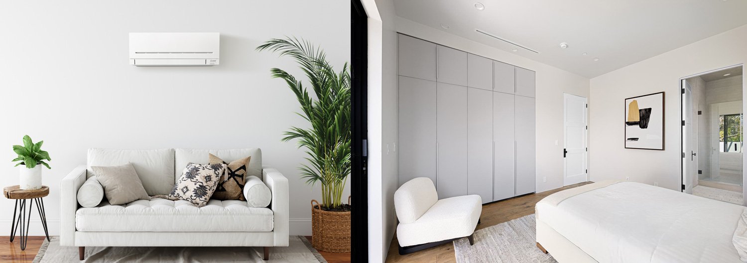 high wall and ducted heat pump indoor units