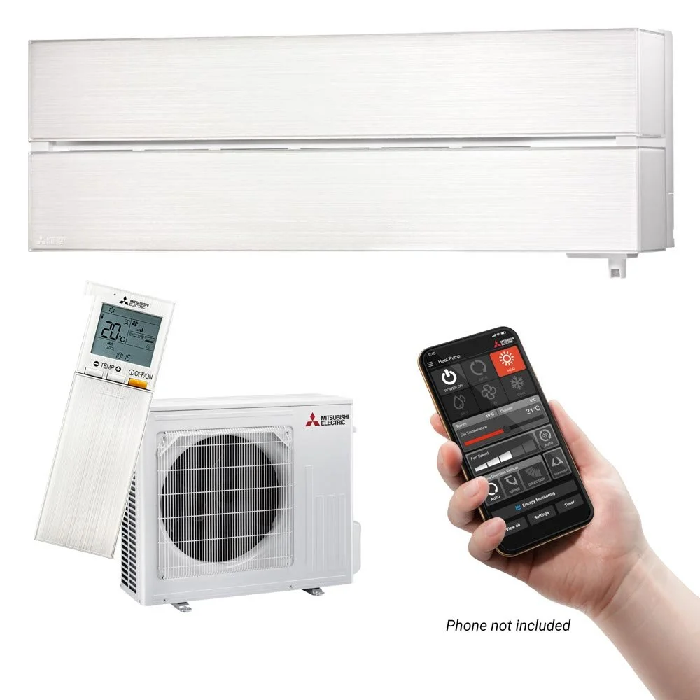 Mitsubishi LN50 Black Diamond HyperCore® Smart High Wall Heat Pump