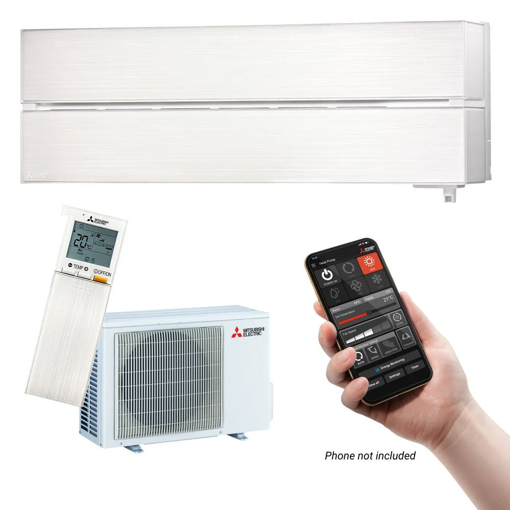 Mitsubishi LN35 Black Diamond HyperCore® Smart High Wall Heat Pump