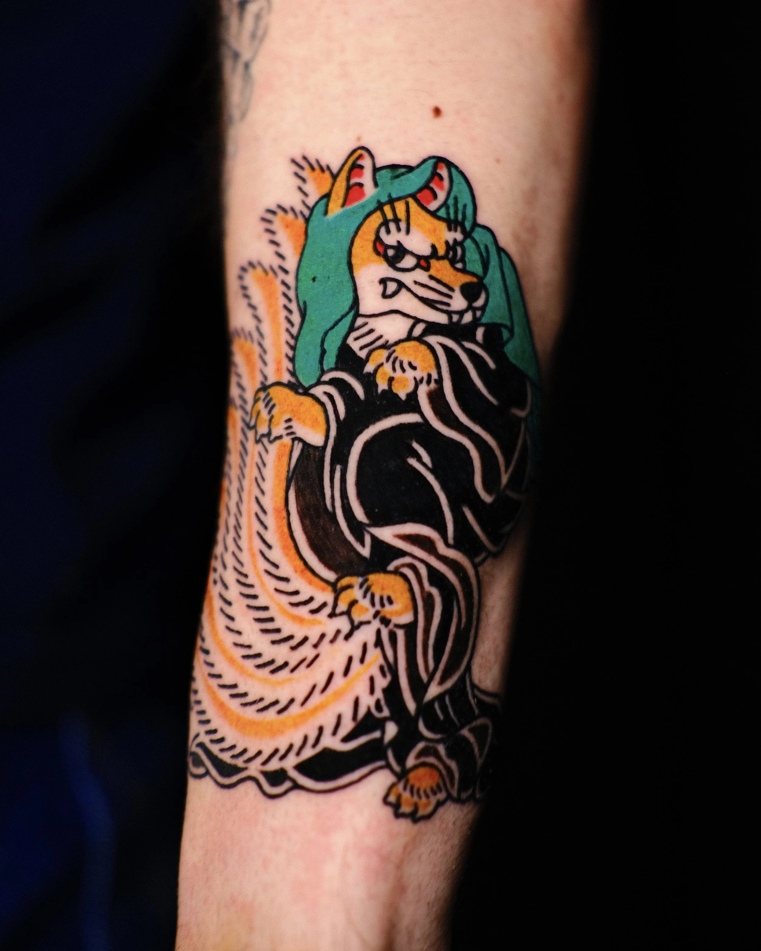 kitsune japanese traditional tattoo