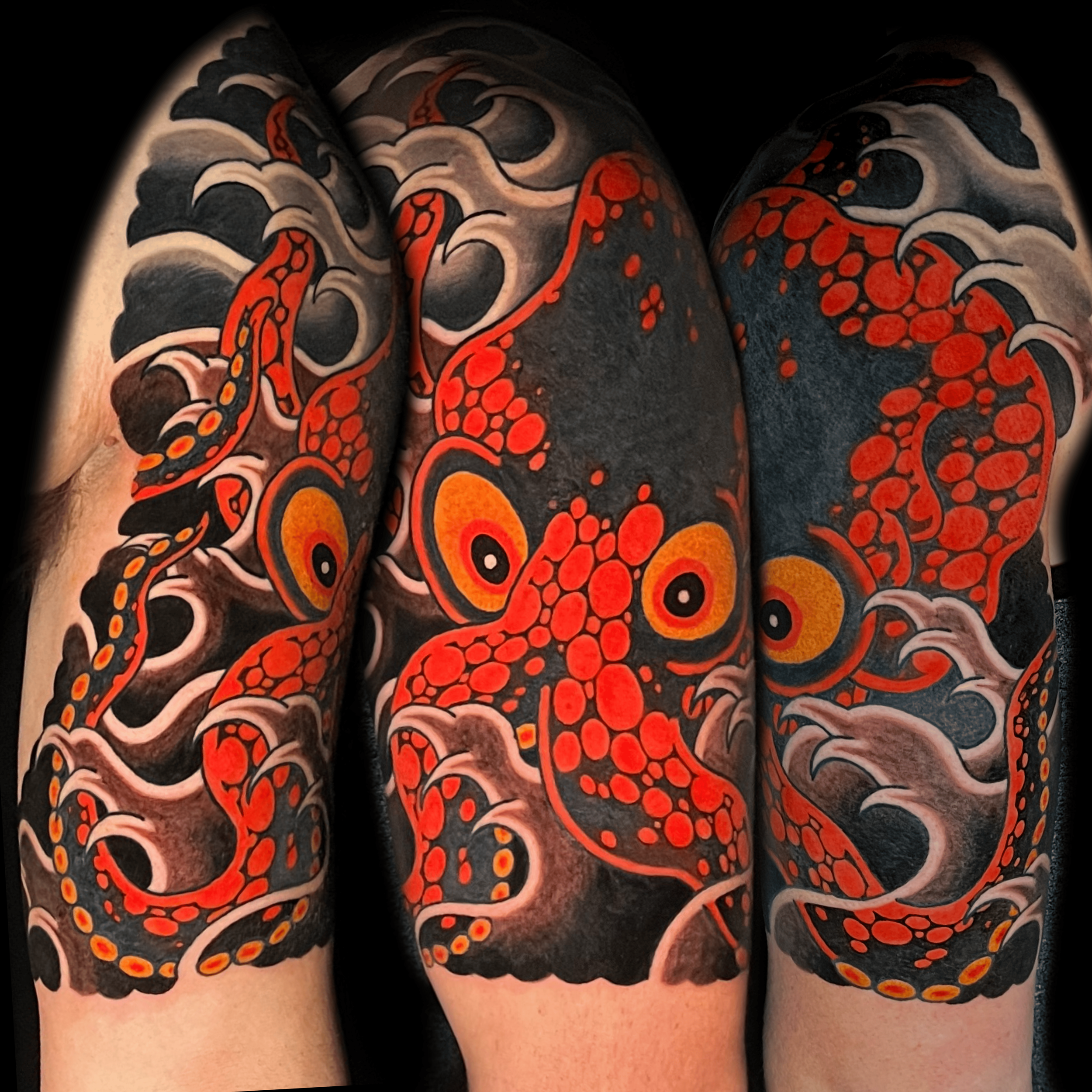 Japanese traditional Octopus cover-up sleeve