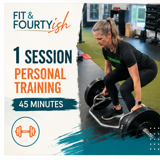 Fit & Fourtyish single 45-minute personal training session with Chrystie Dickens.