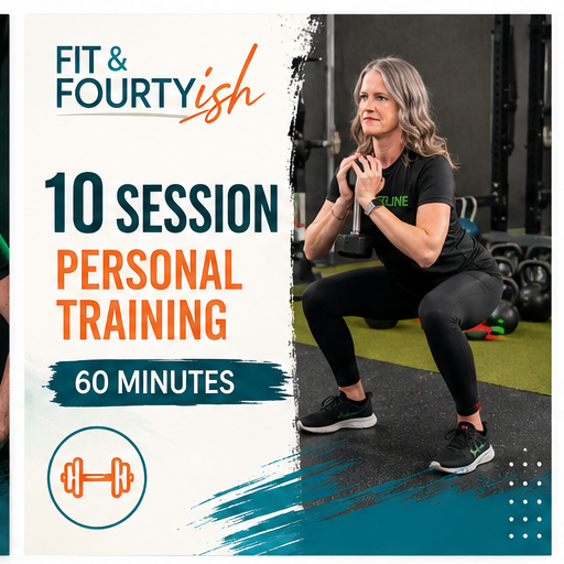 Fit & Fourtyish package of ten 60-minute personal training sessions.