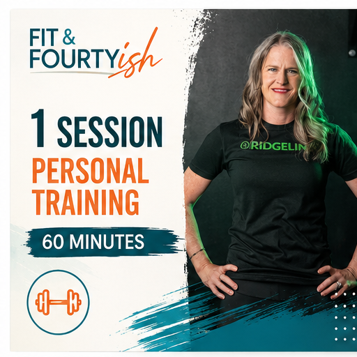 Fit & Fourtyish single 60-minute personal training session with Chrystie Dickens.