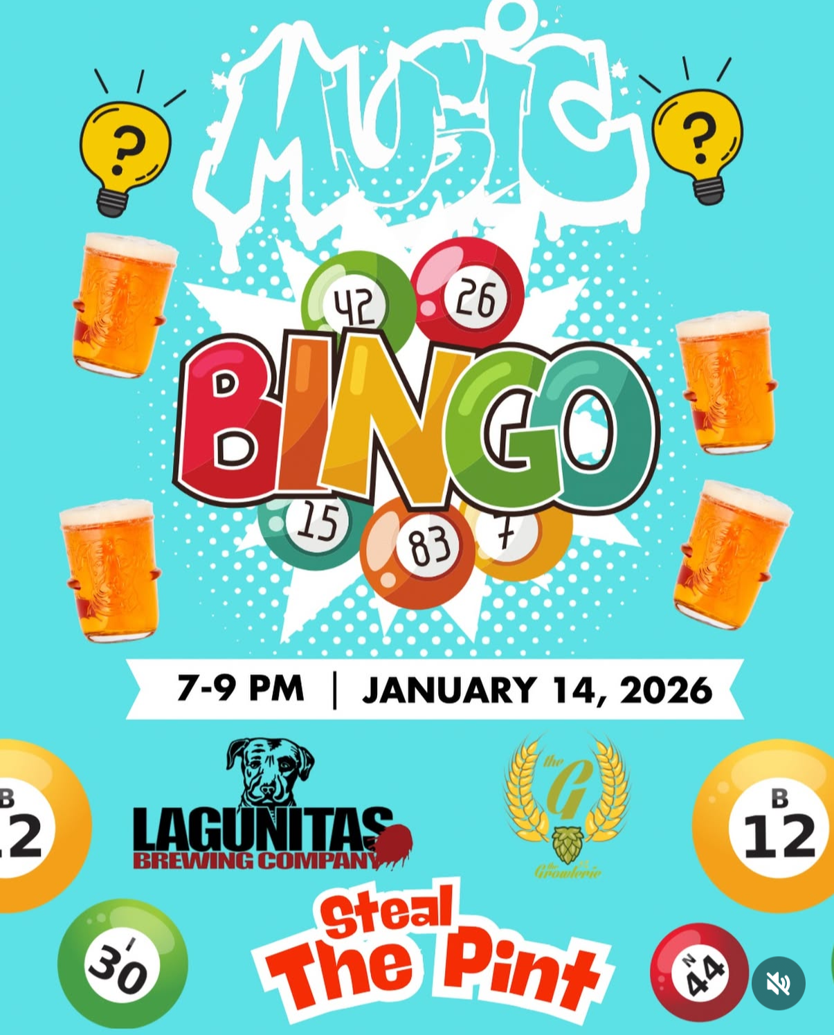 The Growlerie Music Bingo