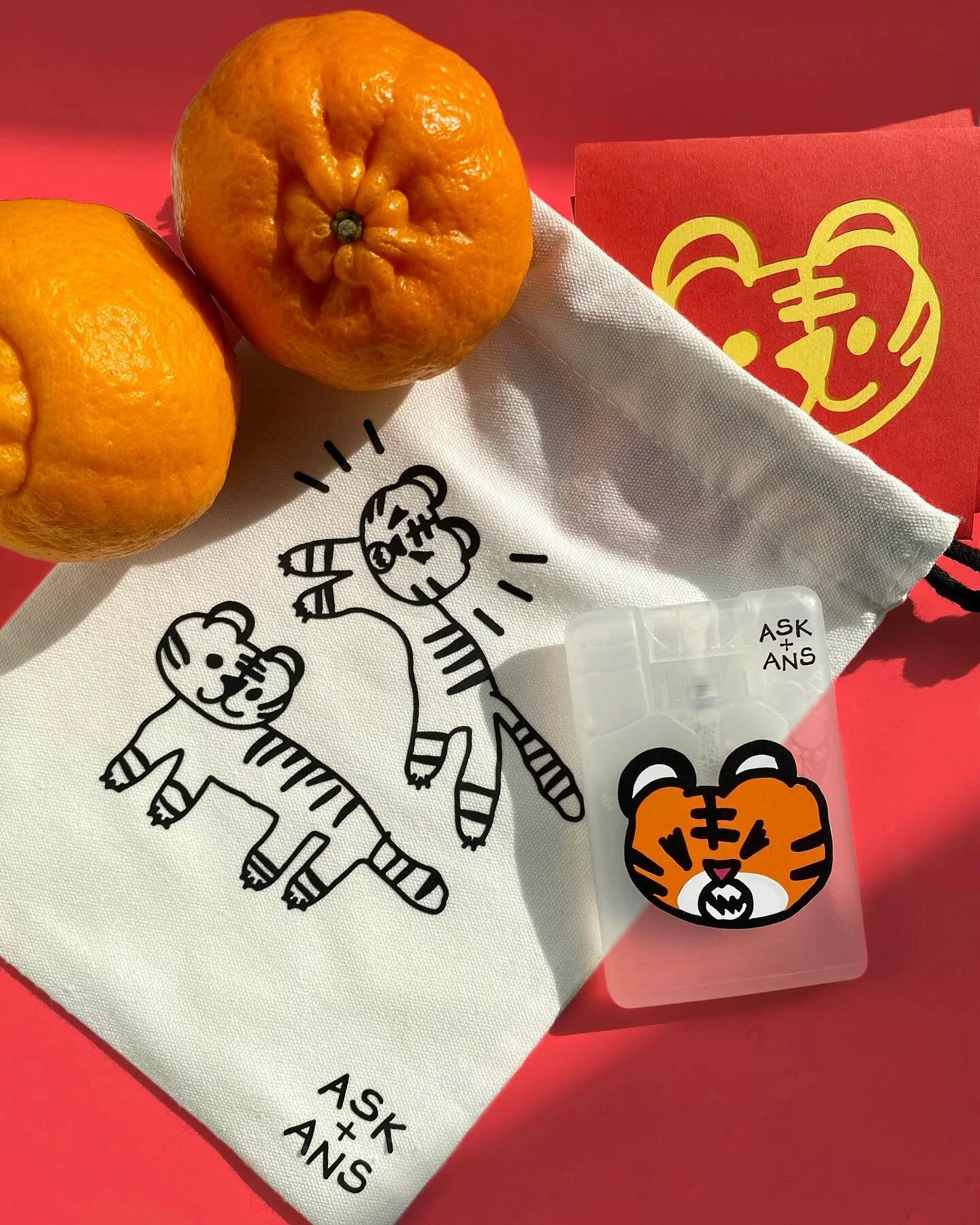 We&rsquo;re all ready for the Lunar New Year! 🐯🍊🧧
Items available in our shop! Oranges not included.
.
.
#askplusans #chinesenewyear #lunanewyear #yearofthetiger #redpacket #angbao #handsanitizer #pouch #childrenillustration #drawing #illustration