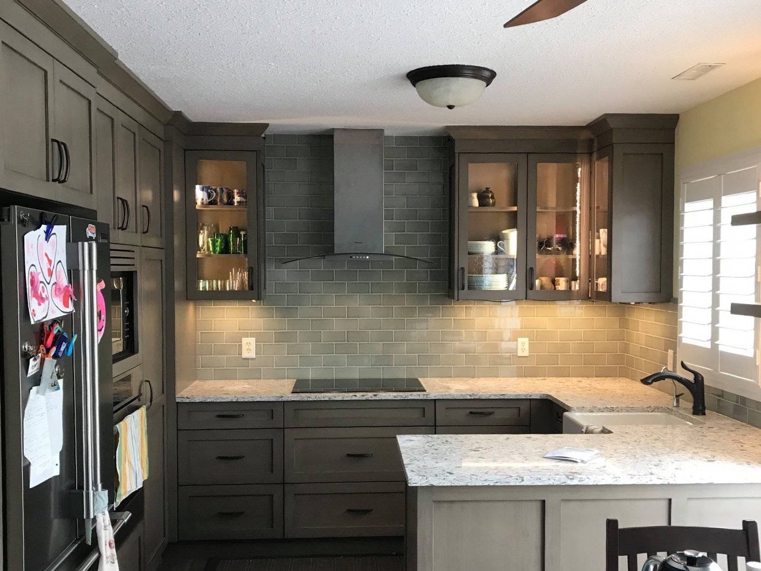 kitchen renovation, new cabinets and countertops