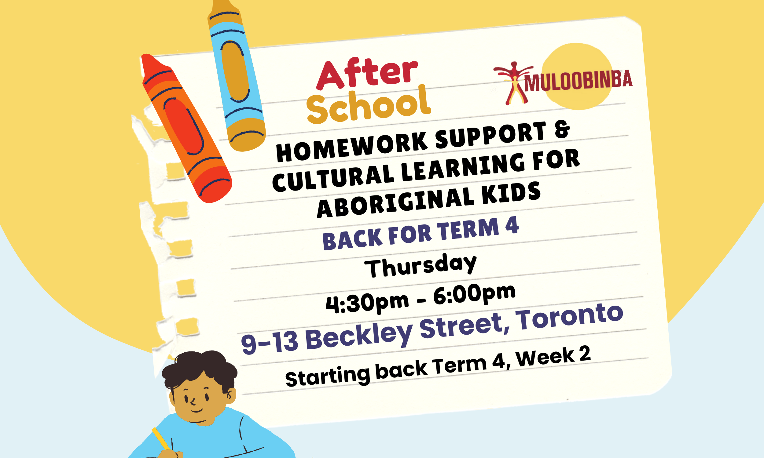 Homework Support & Cultural Learning for Aboriginal Kids at Nikinpa