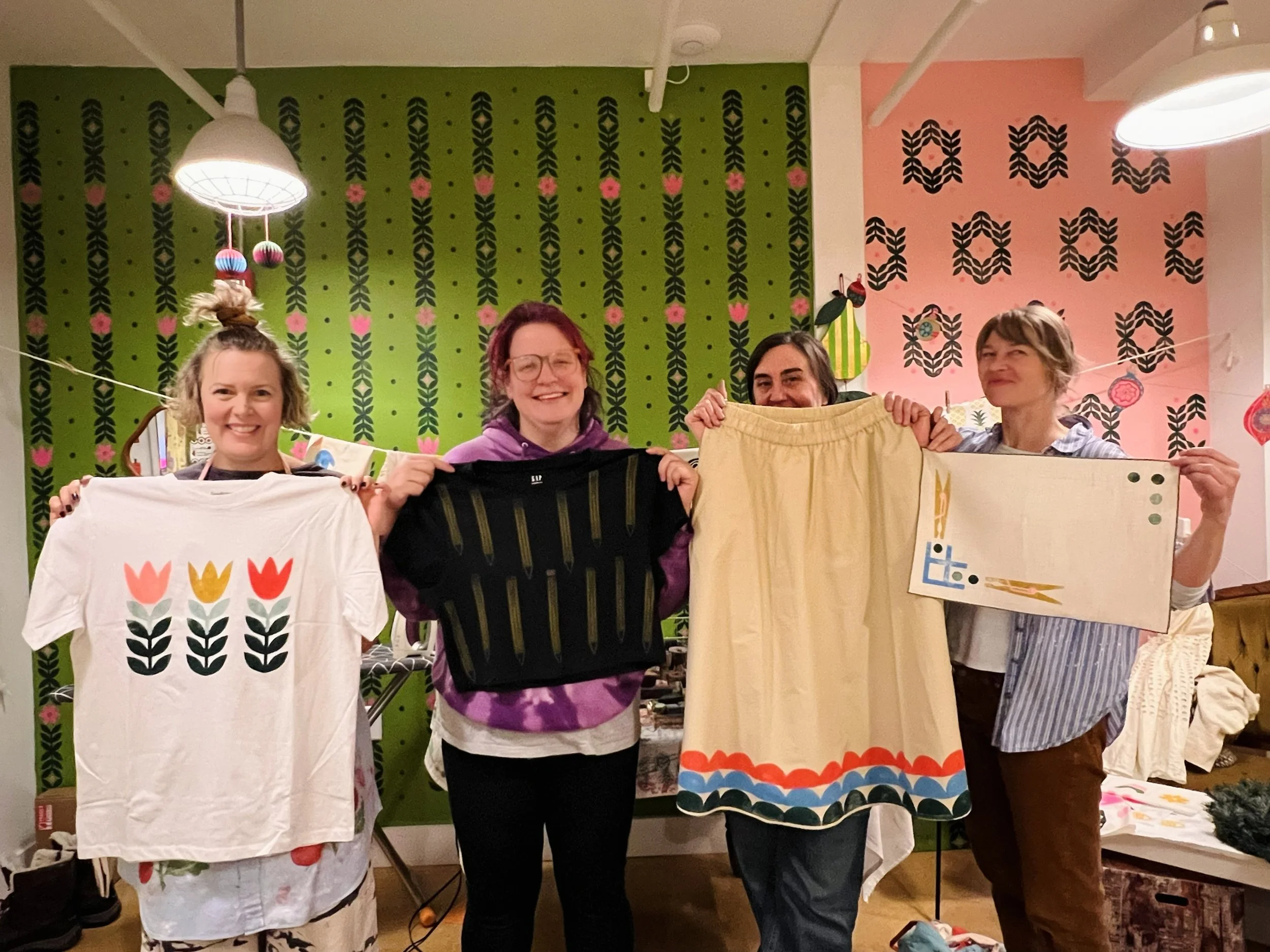 block printing workshop