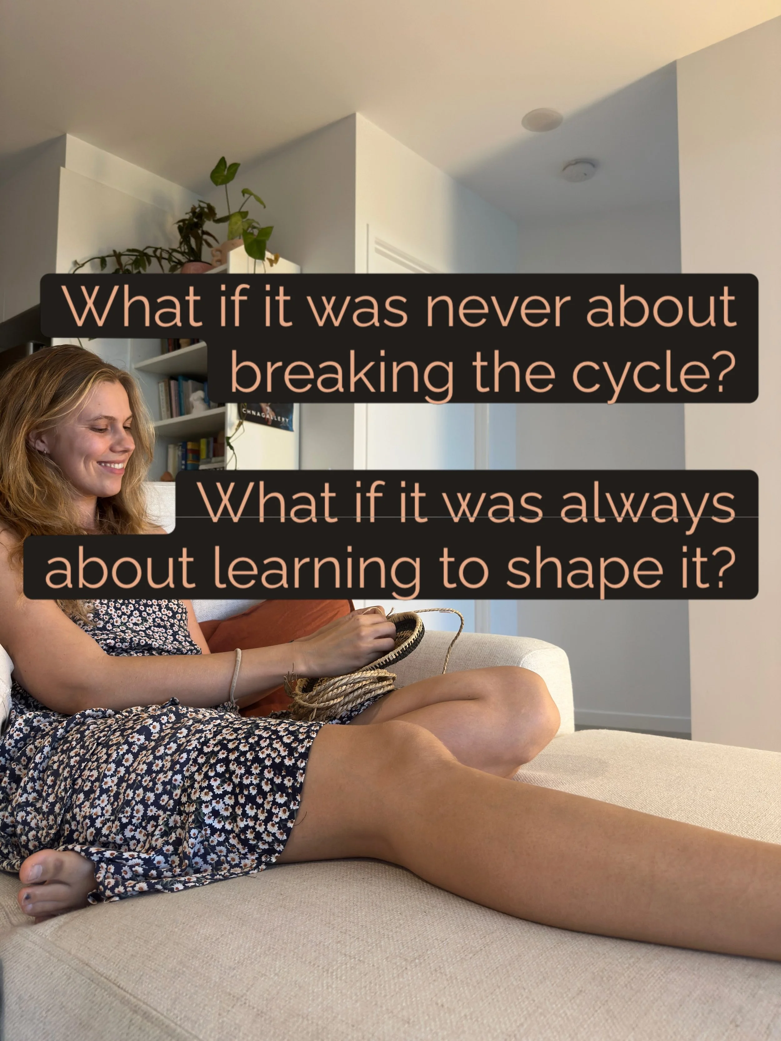 Stuck in a cycle? 🔁 

You know the pattern. You&rsquo;ve done the reflecting, you understand where it comes from, and you&rsquo;ve promised yourself you won&rsquo;t do it again.

And yet&hellip; here you are. Again. 😬

What if the answer isn&rsquo;