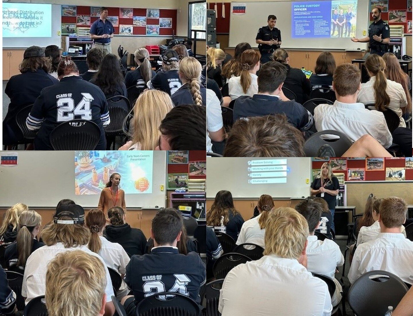 Careers inspo at @maryborougheducationcentre! 🚀📣 🕺

A huge shout out to local speakers from Central Goldfields Early Years, Central Power, @victoriapolice and Thunder Road Restos who spoke to Year 11 &amp; 12 MEC students yesterday.

#careertalks 