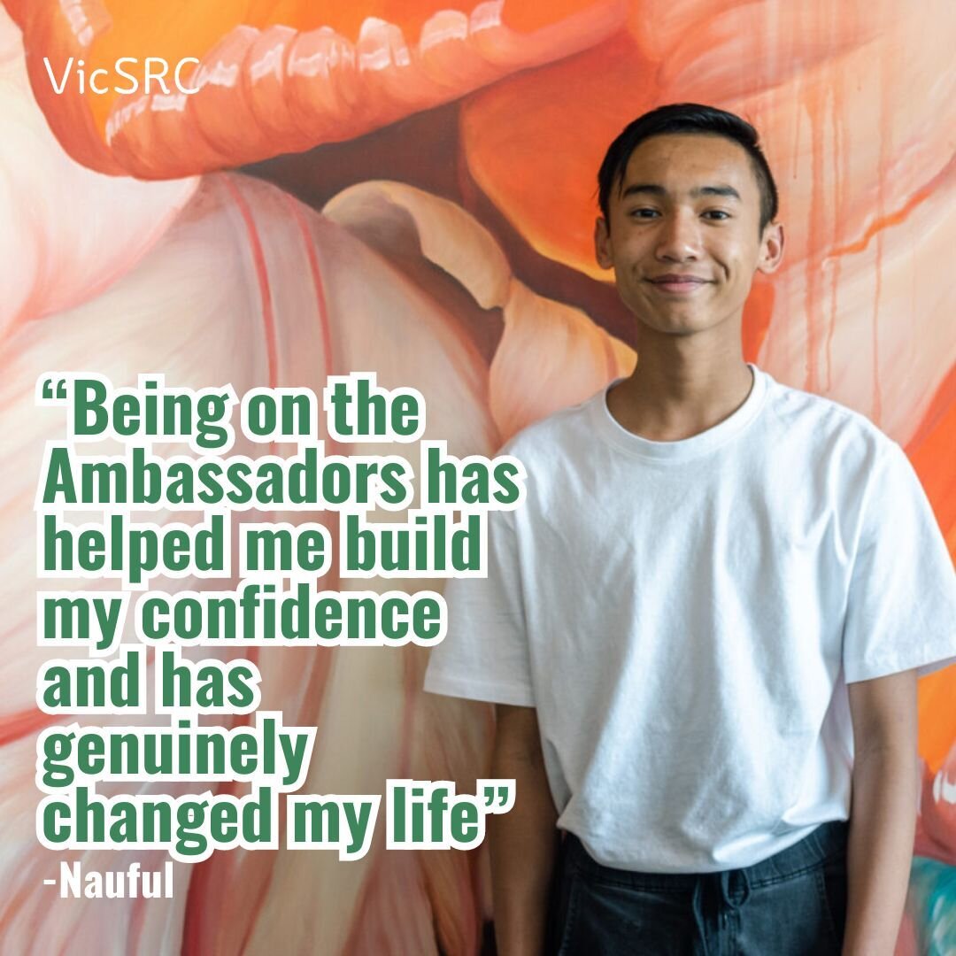 VicSRC Ambassadors is back with a brand-new look and kicking off in April! 🚀

Ambassadors is for Victorian students from years 6-10 interested in leading change in their schools, it brings together students to:
💪 build advocacy skills,
💪 take acti