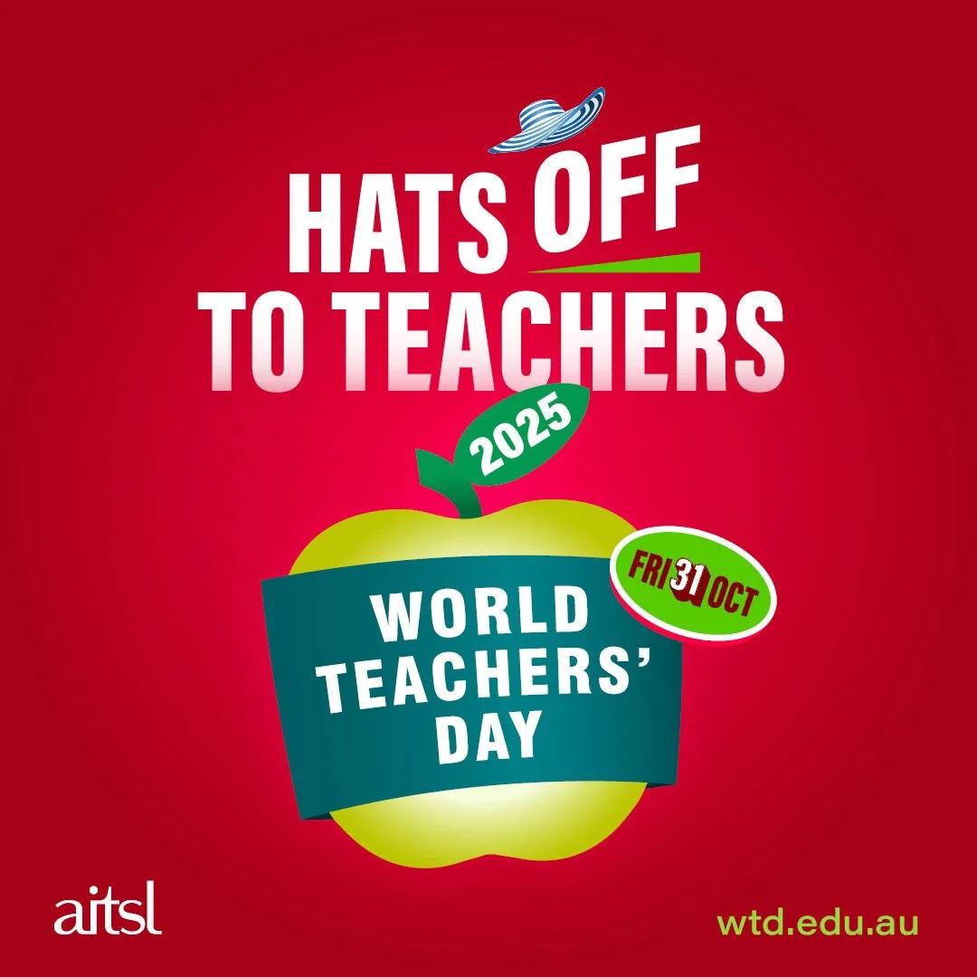 It&rsquo;s Victoria&rsquo;s World Teachers' Day on Friday 31 October! 💚 👏

Let&rsquo;s all celebrate the amazing teachers who inspire, support, and empower our children and young people, making a real difference to student&rsquo;s lives every day!
