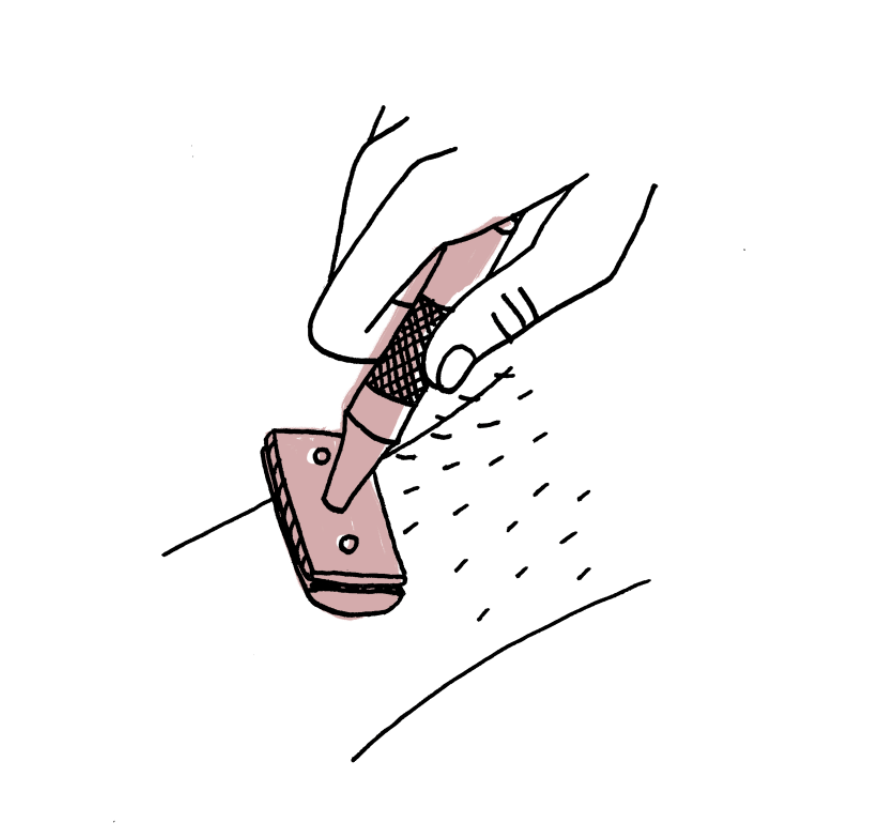 Instructional illustrations for Well Kept