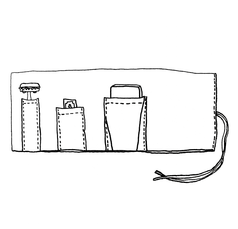 well kept safety razor illustrations