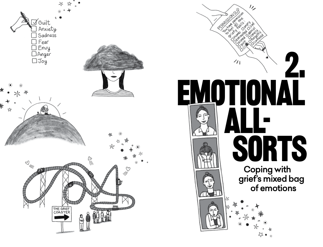 Hand drawn book illustration black and white