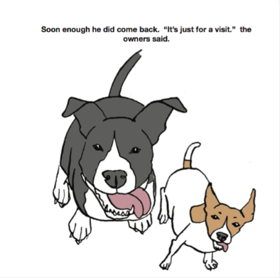 Children's book illustration dogs