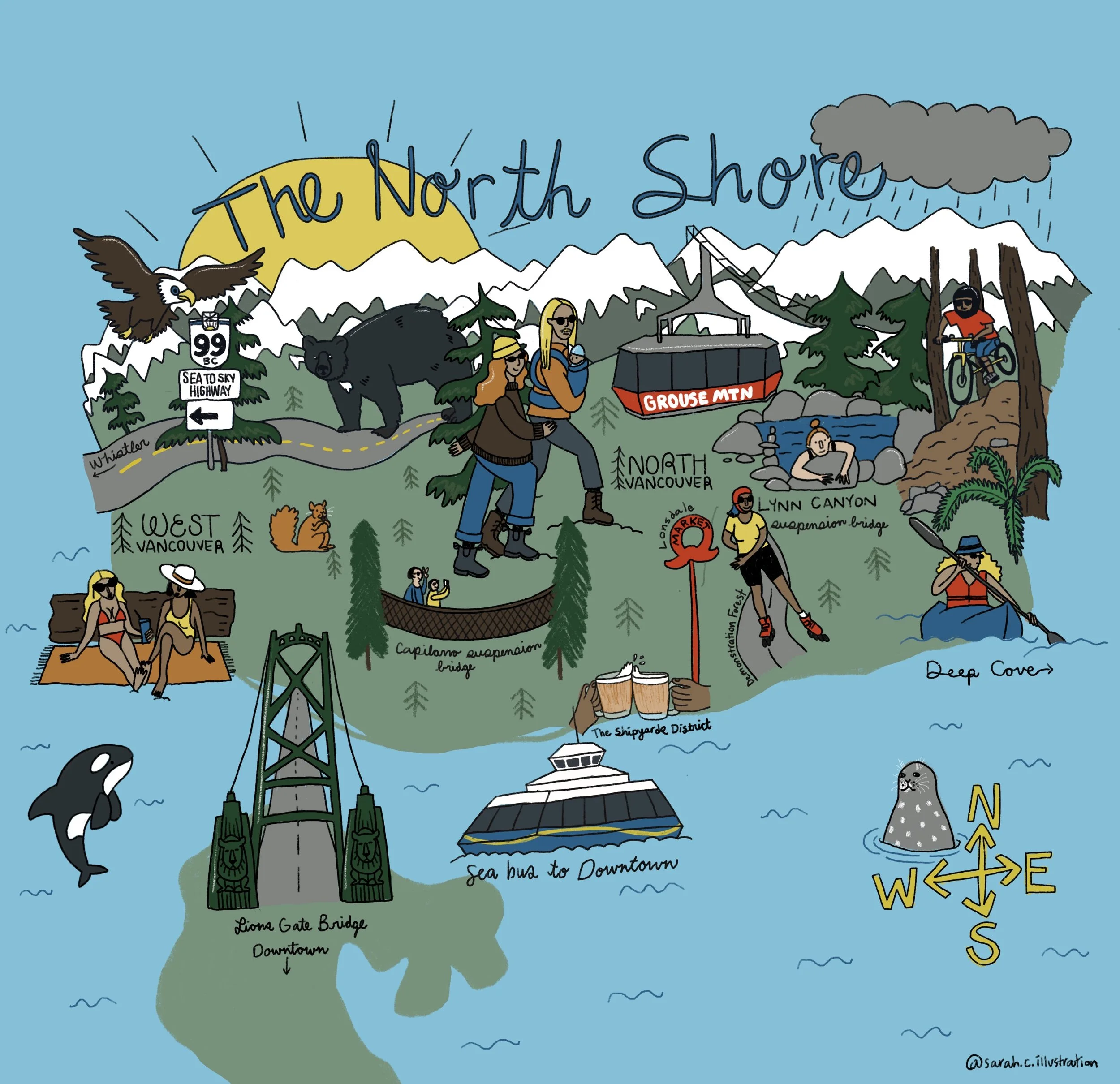 NORTH SHORE MAP, SELF INITIATED, 2024