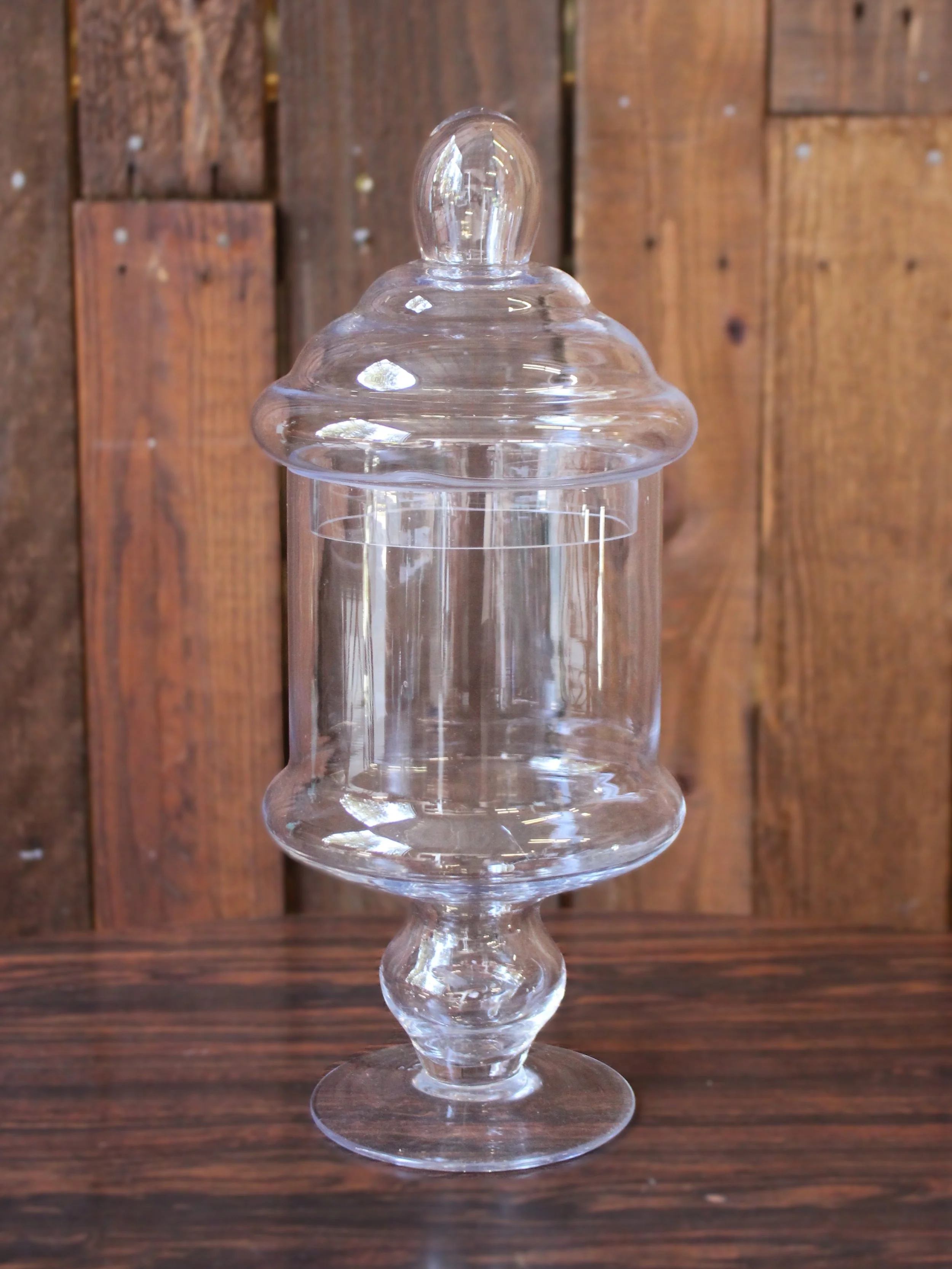 Glass Candy Jar 12" tall