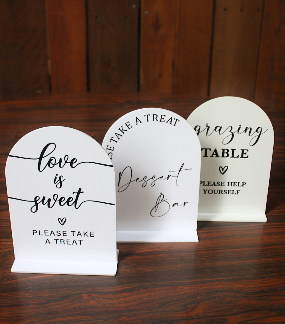 Dessert & Grazing Table Signs