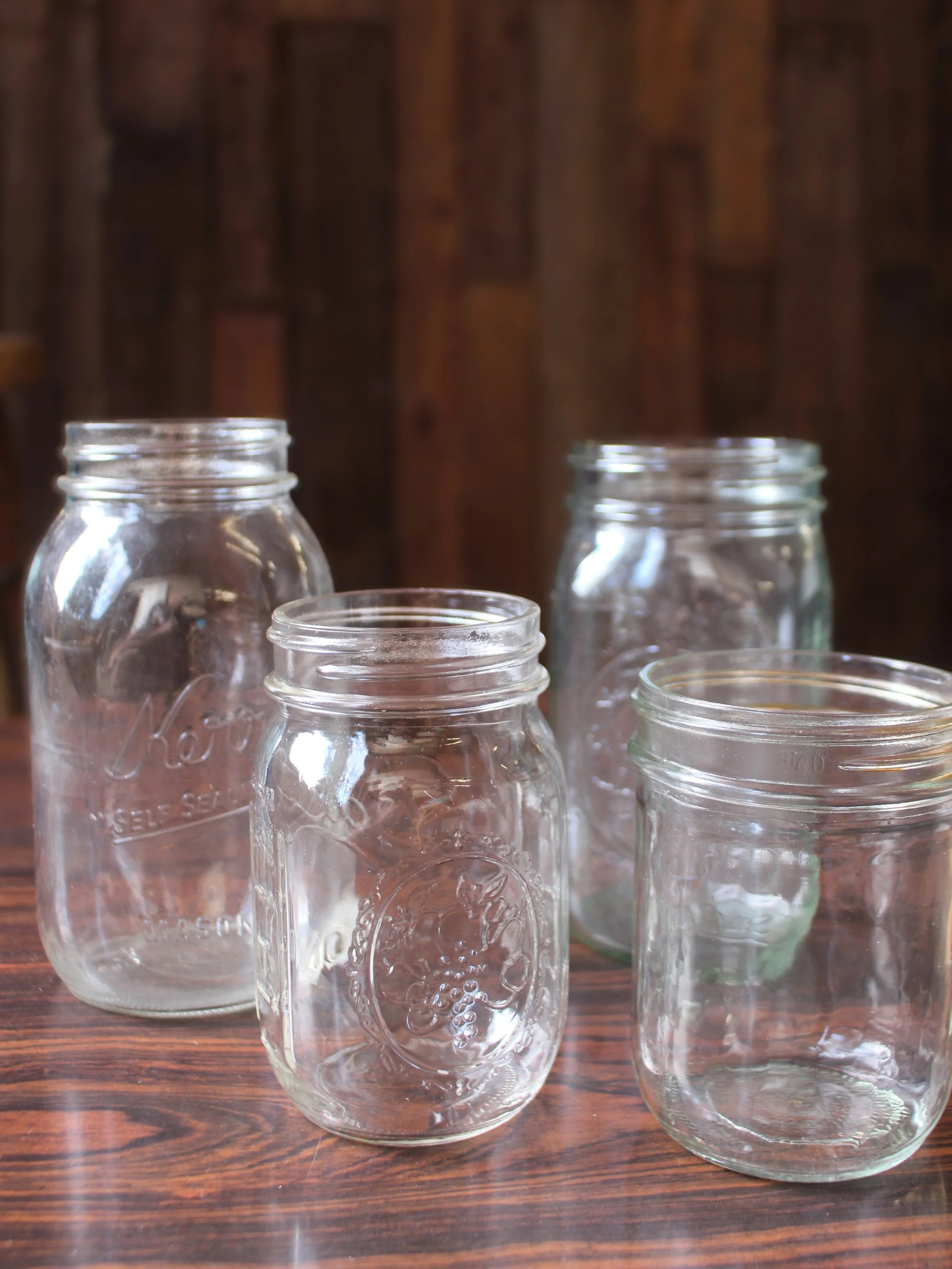 Assorted Mason Jars, 30 count