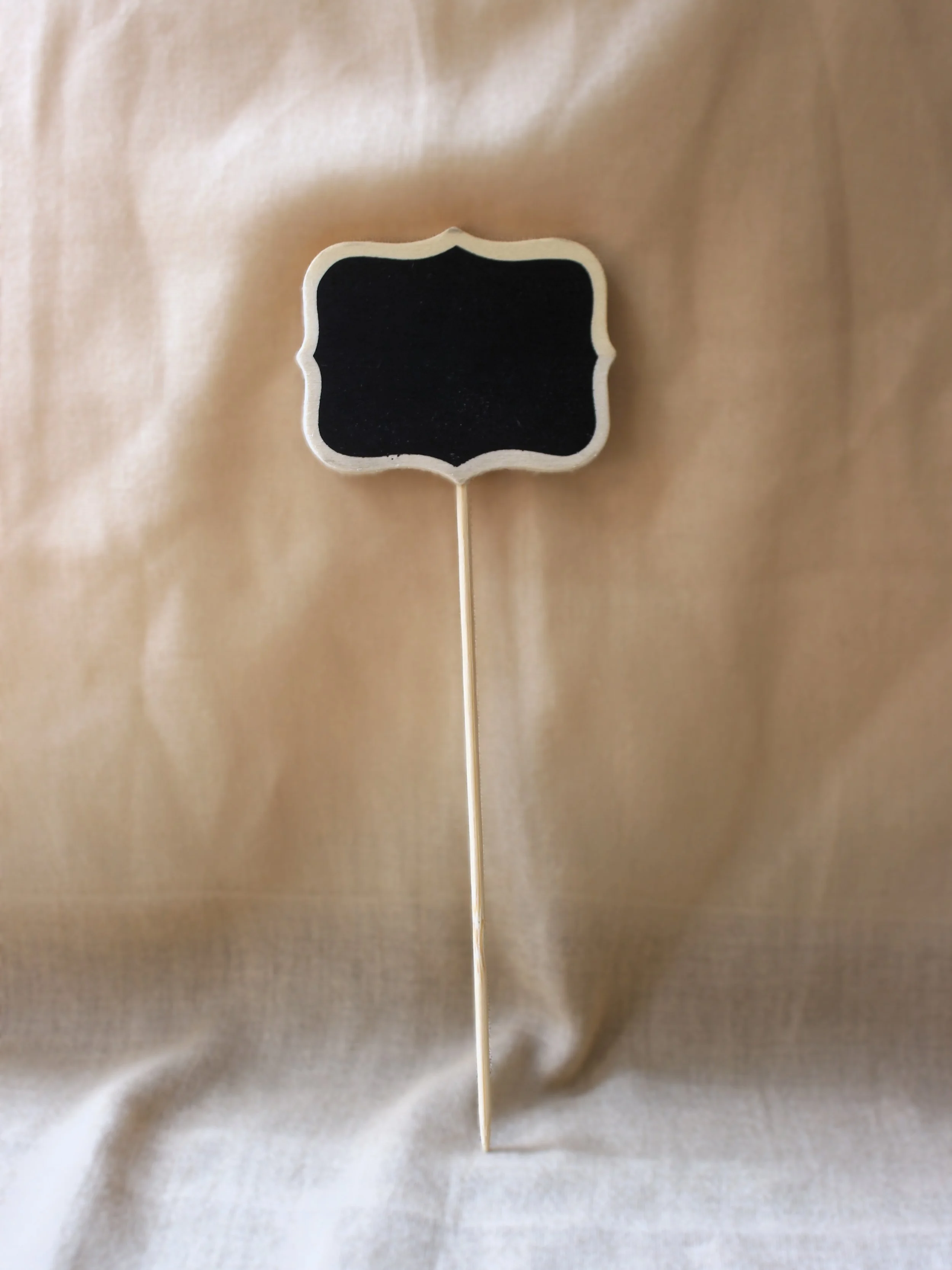 Small Chalkboard Food Signs 8.5" tall x 3" wide, 6 count