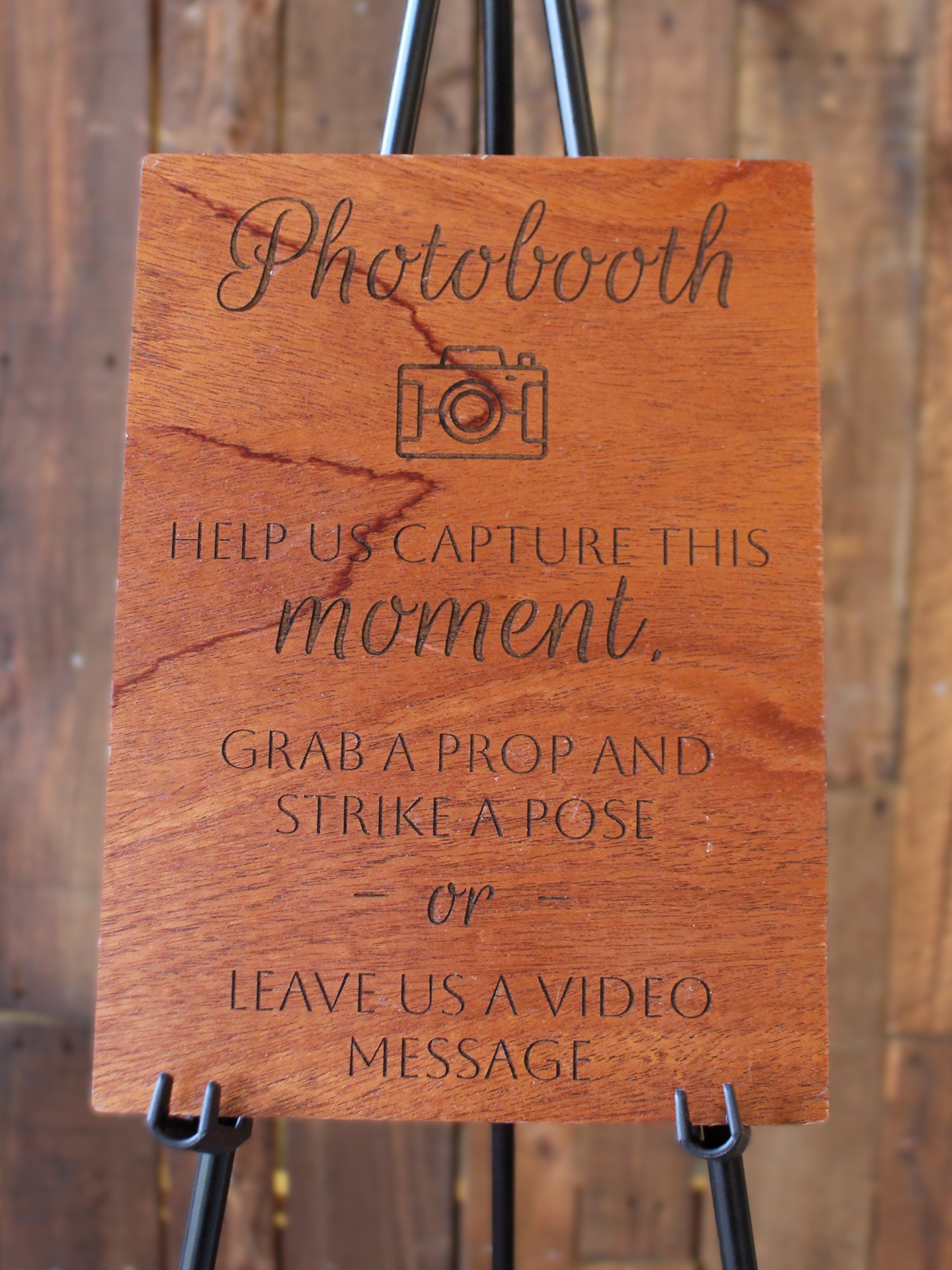 Wood Sign - Photobooth 8" x 11"