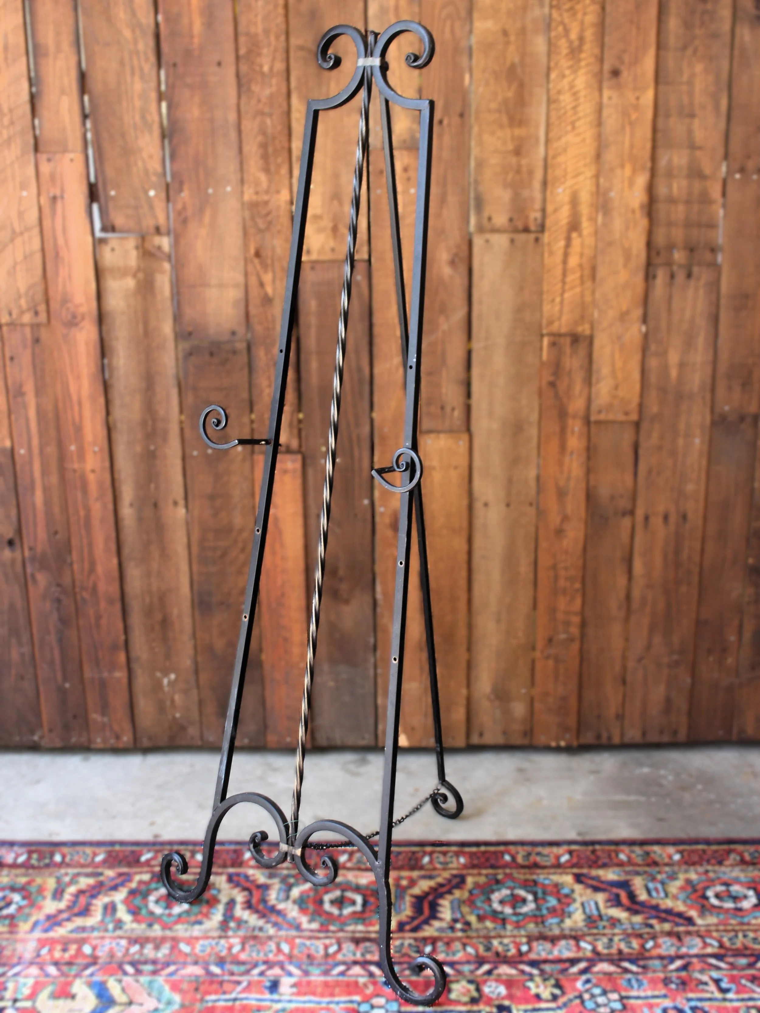 Black Iron Large Easel 59"