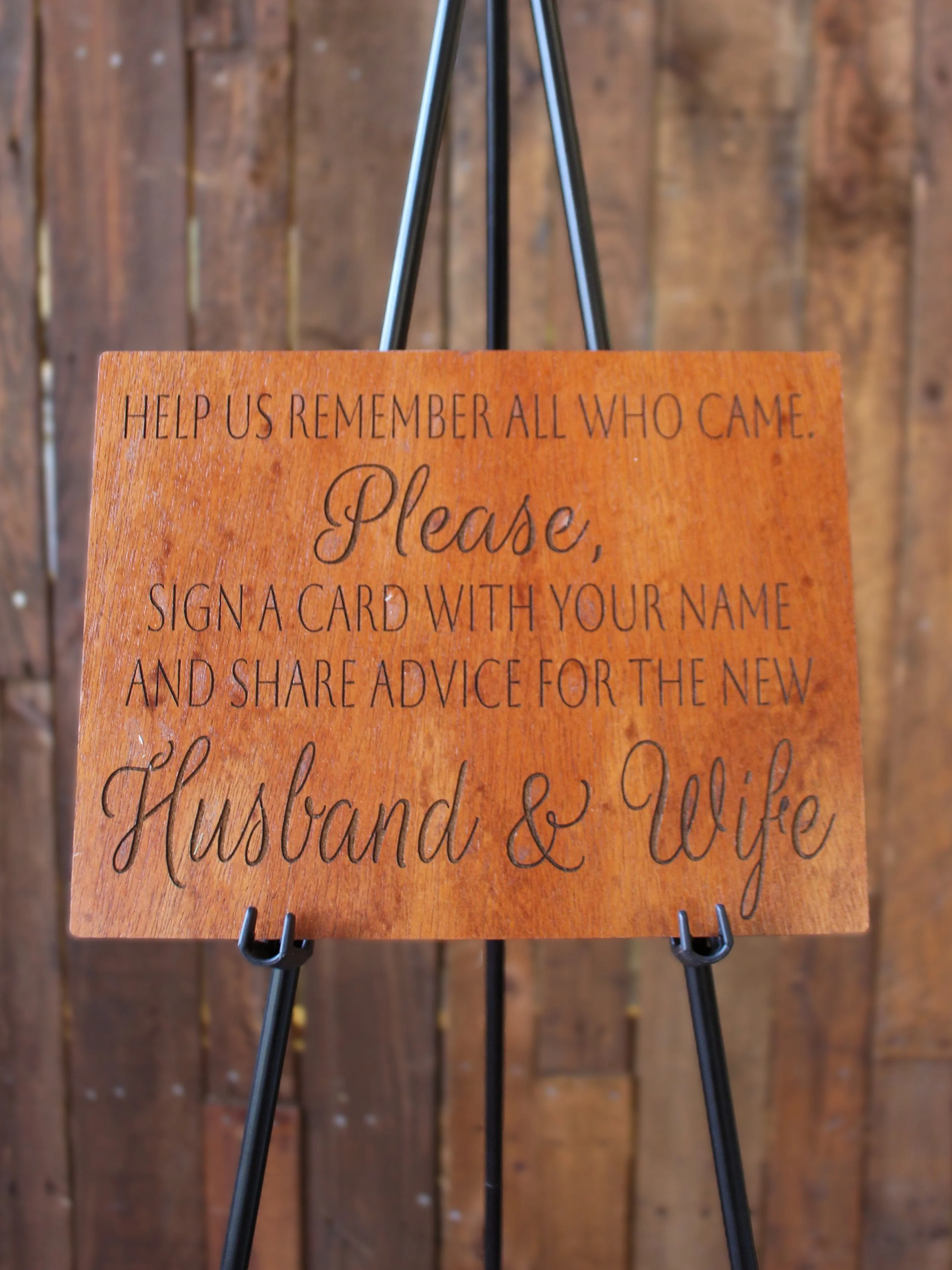 Wood Sign - Share Advice 11" x 8.25"