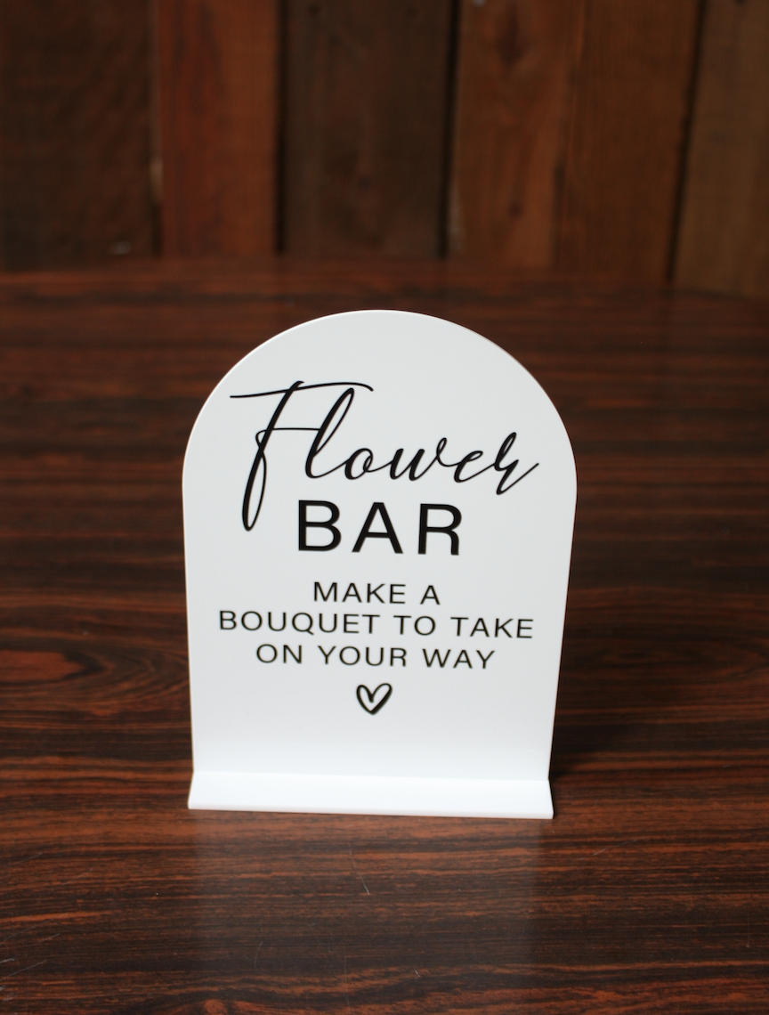 Flower Bar Sign