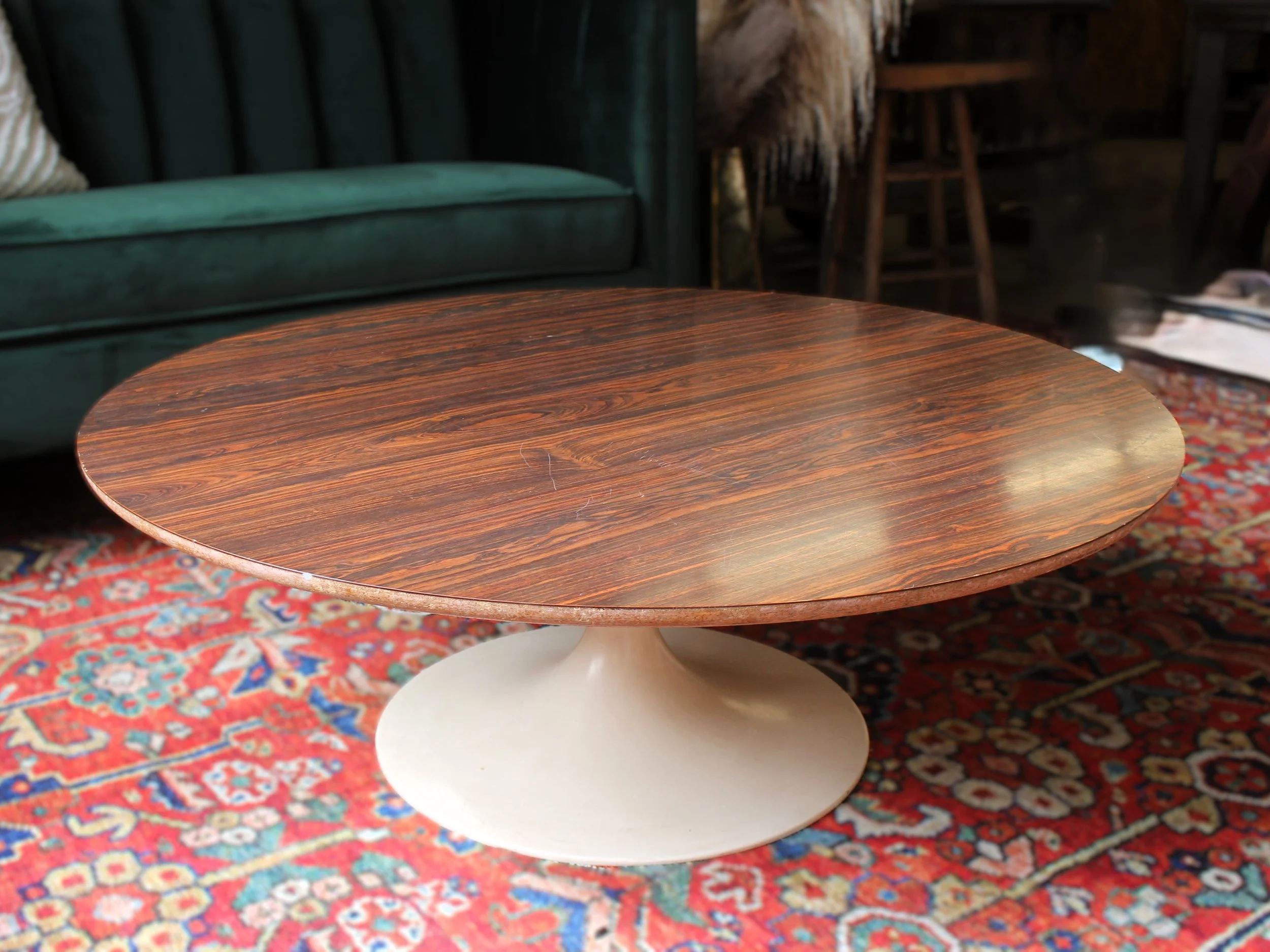 Round Wood Coffee Table 41.5" diameter