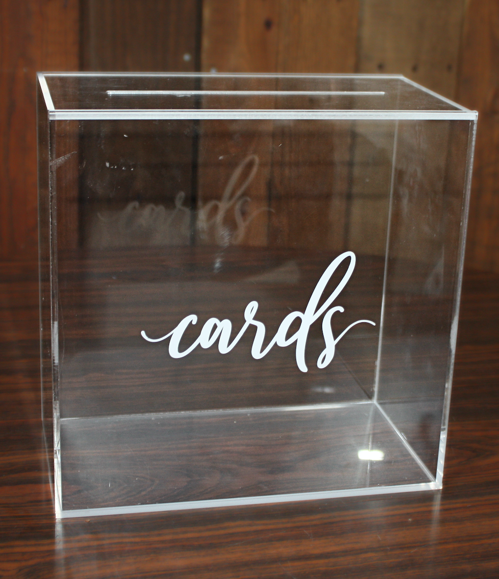 Clear Cards Receptacle 