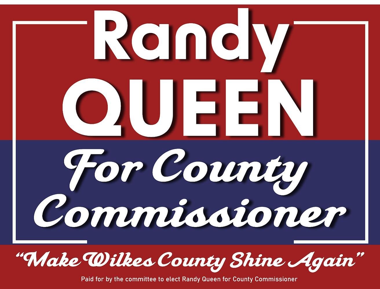 You may see these signs out around town this week. It&rsquo;s a neat feeling having your work out and about. 🙂 This is a political candidate sign made for a local county commissioner race. #graphicdesign #politicalsign #local #wilco
